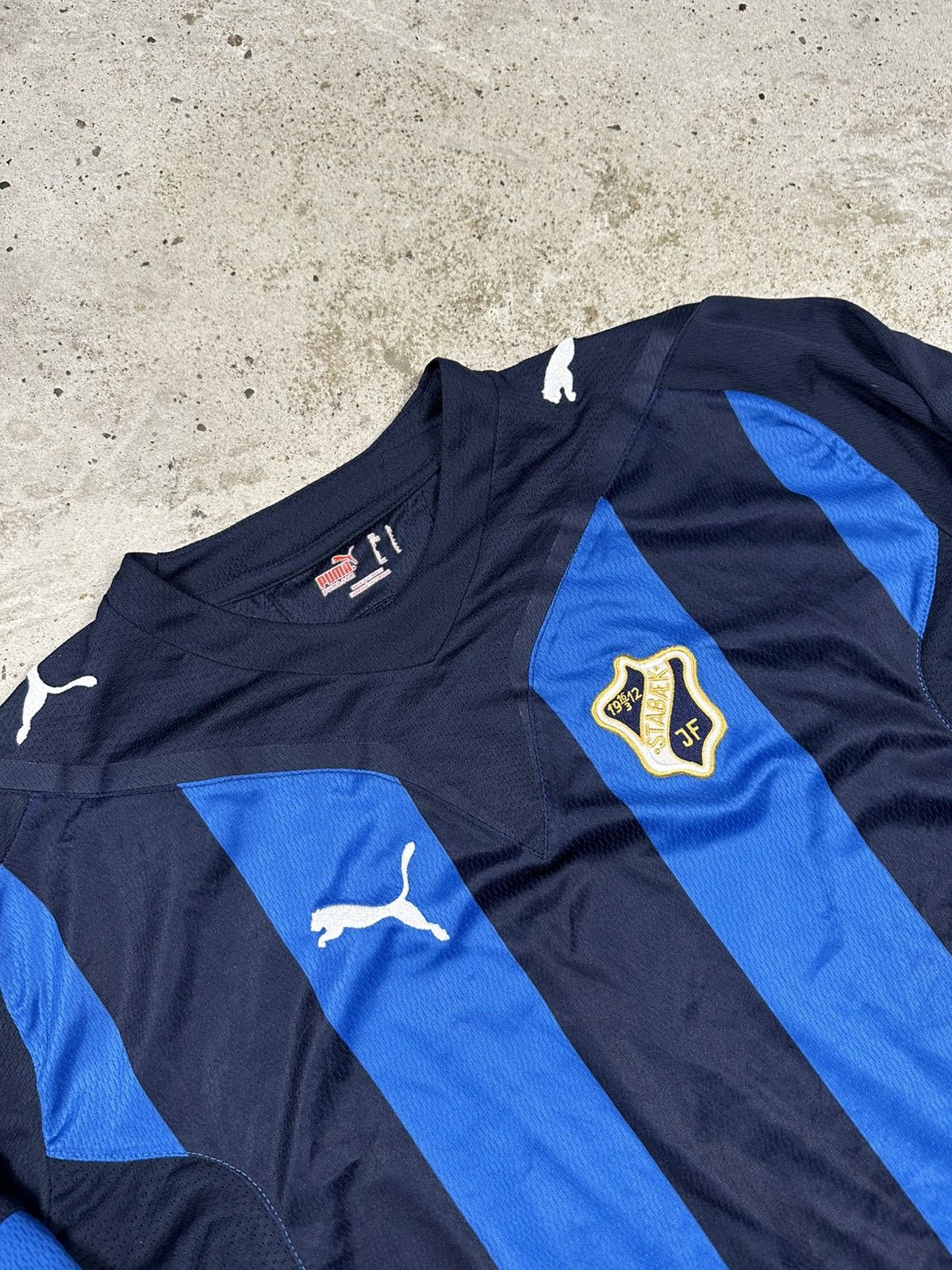 Puma × Vintage Vintage Puma x Stabaek IF 2009/2010 Long Sleeve Home Jersey Size US L / EU 52-54 / 3 - 5 Thumbnail