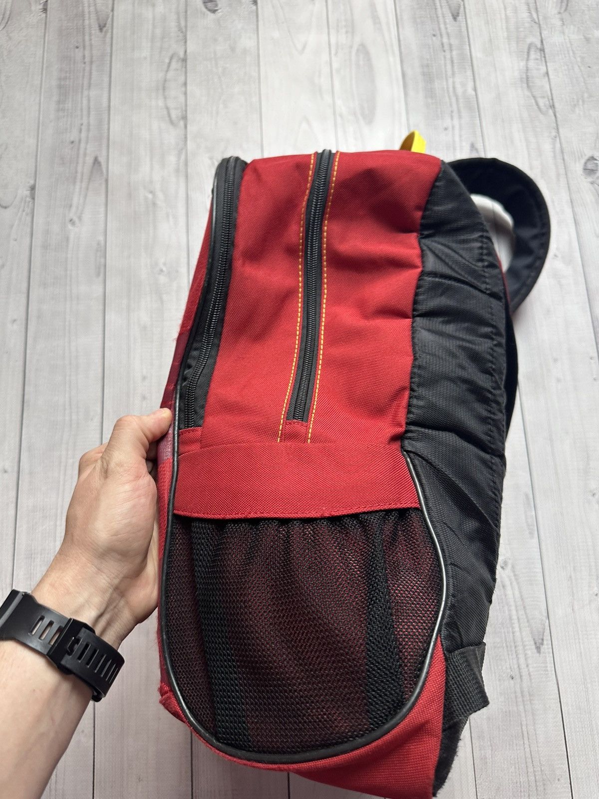 Nike × Vintage Vintage Nike Manchester United soccer bag pack logo red Size ONE SIZE - 6 Thumbnail