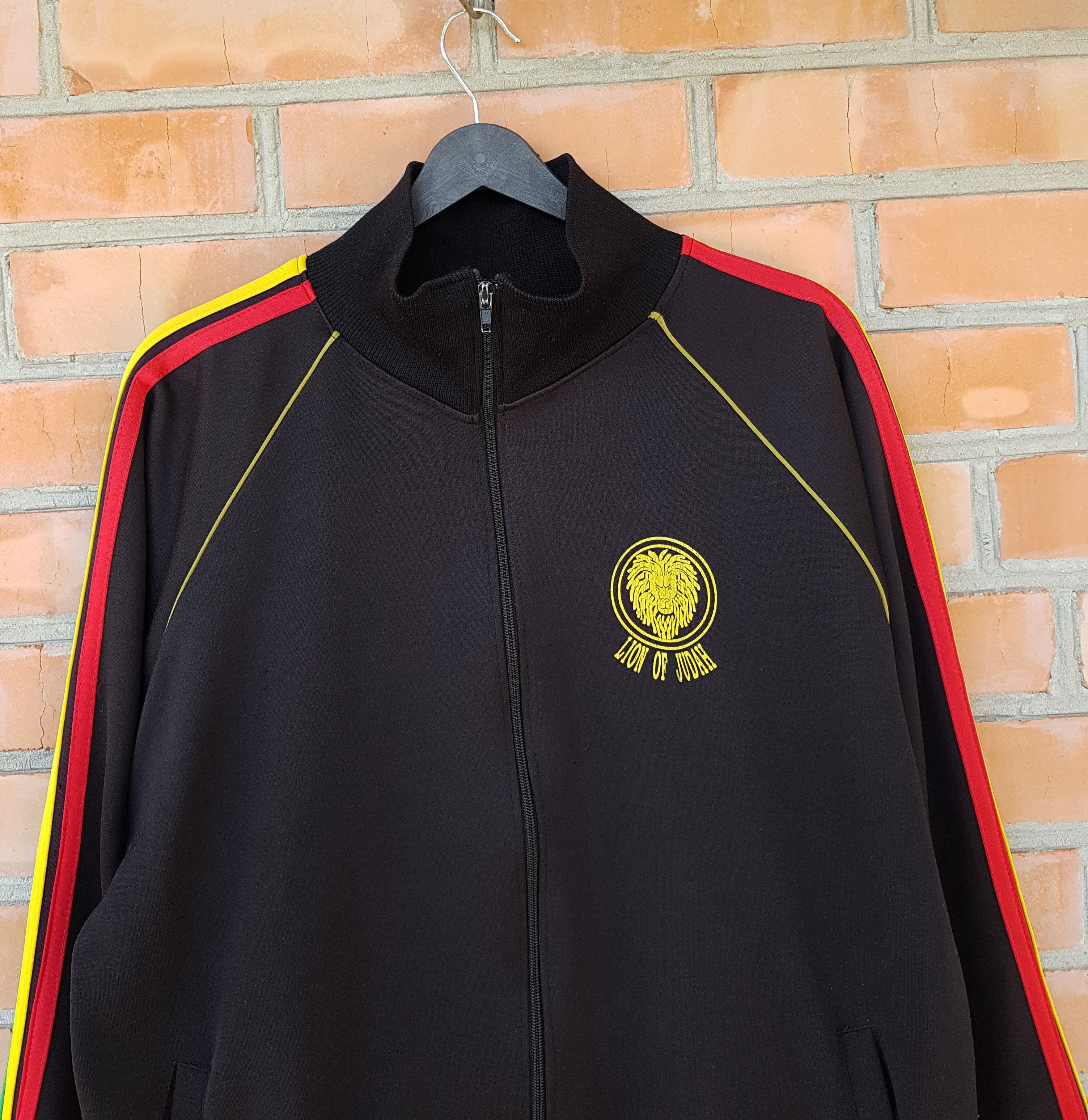 Vintage Haile Selassie Vintage Reggae Rastafari Zip Track Jacket L Size US L / EU 52-54 / 3 - 4 Thumbnail