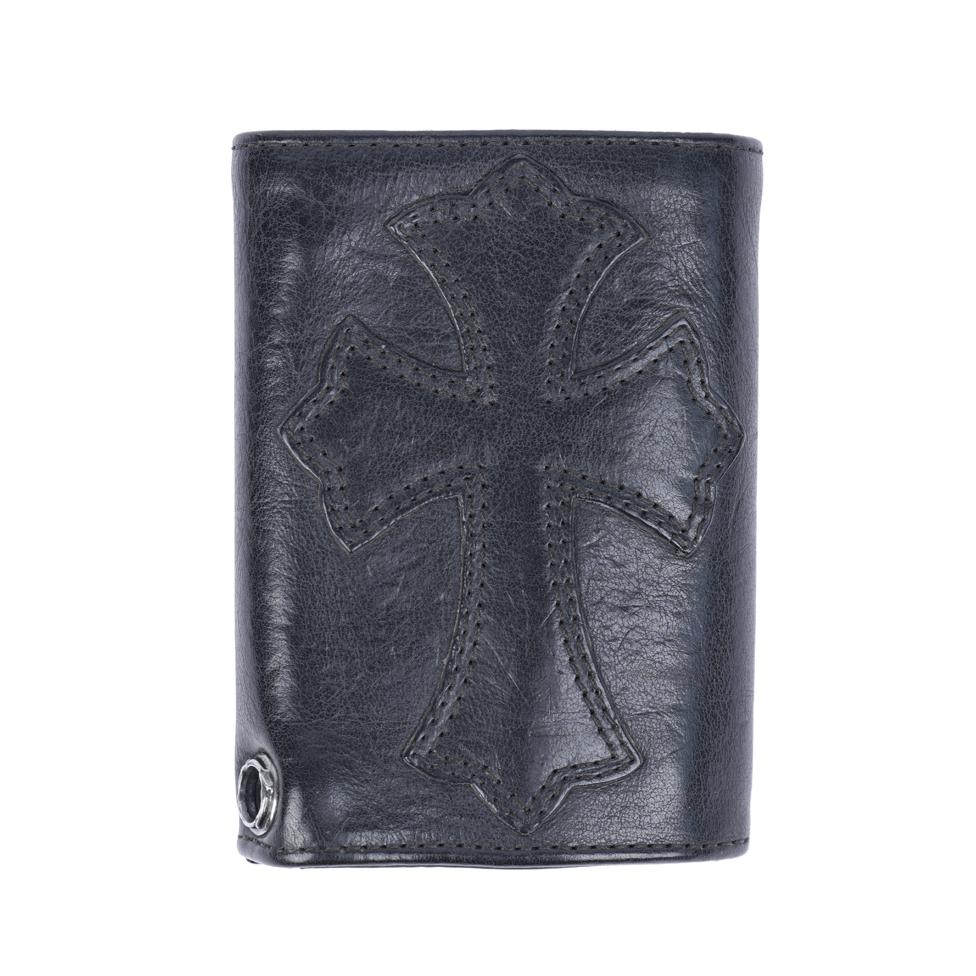 Chrome Hearts CHROME HEARTS BLACK CROSS PATCH SNAP WALLET Size ONE SIZE - 1 Thumbnail