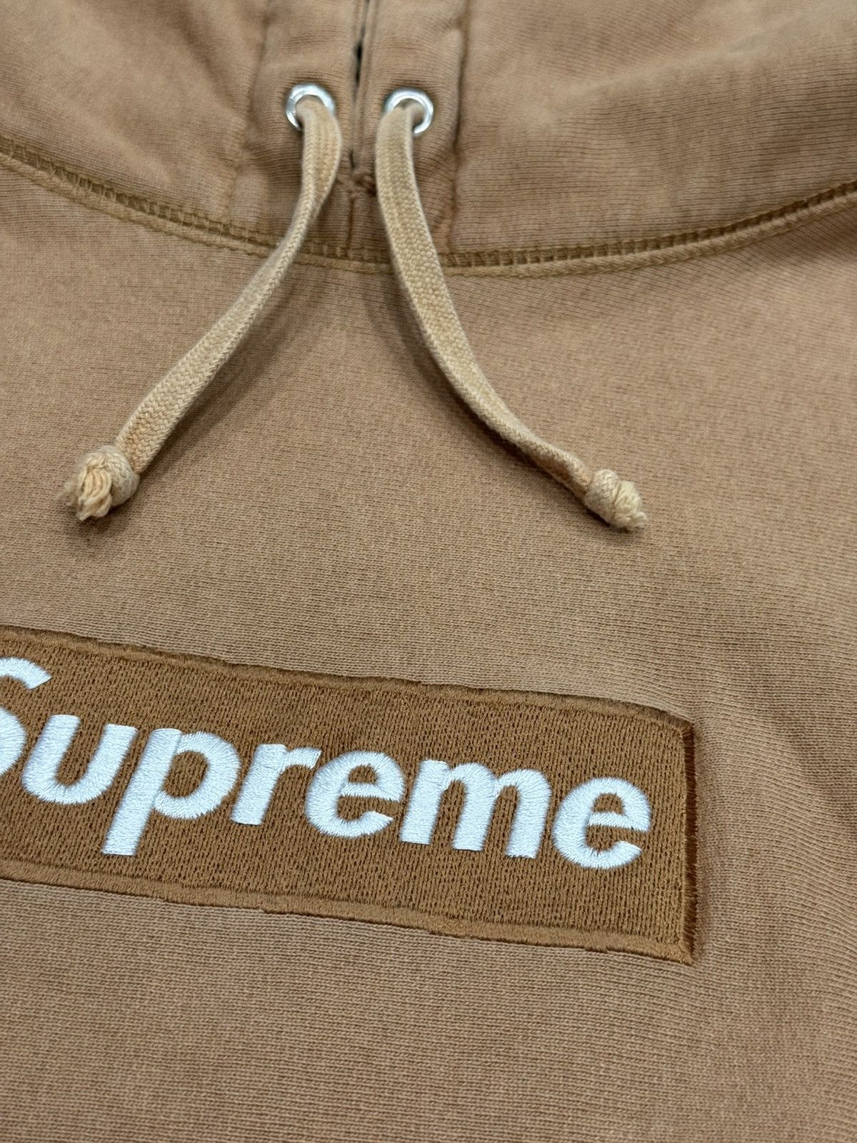 Supreme Supreme Khaki Box Logo Hoodie (2002) Size US M / EU 48-50 / 2 - 4 Thumbnail