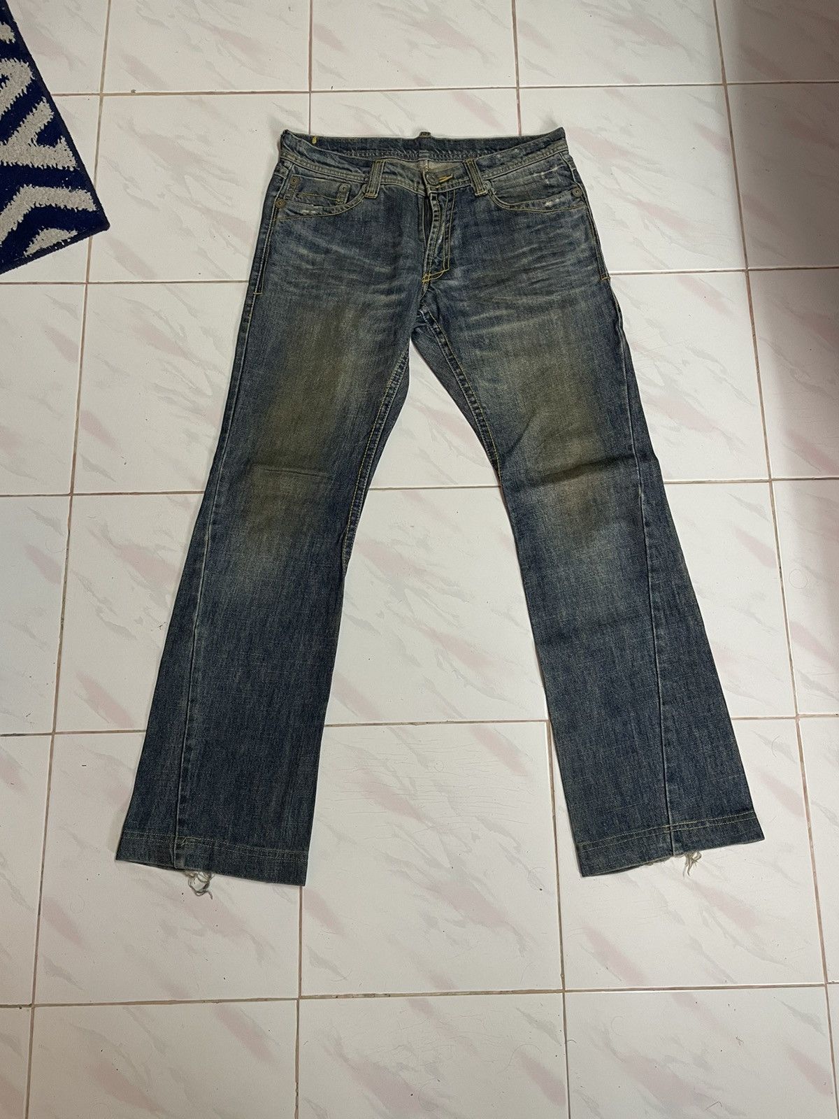 Japanese Brand Come Ca Du Mode Dirty Flare Jeans Size US 32 / EU 48 - 1 Thumbnail
