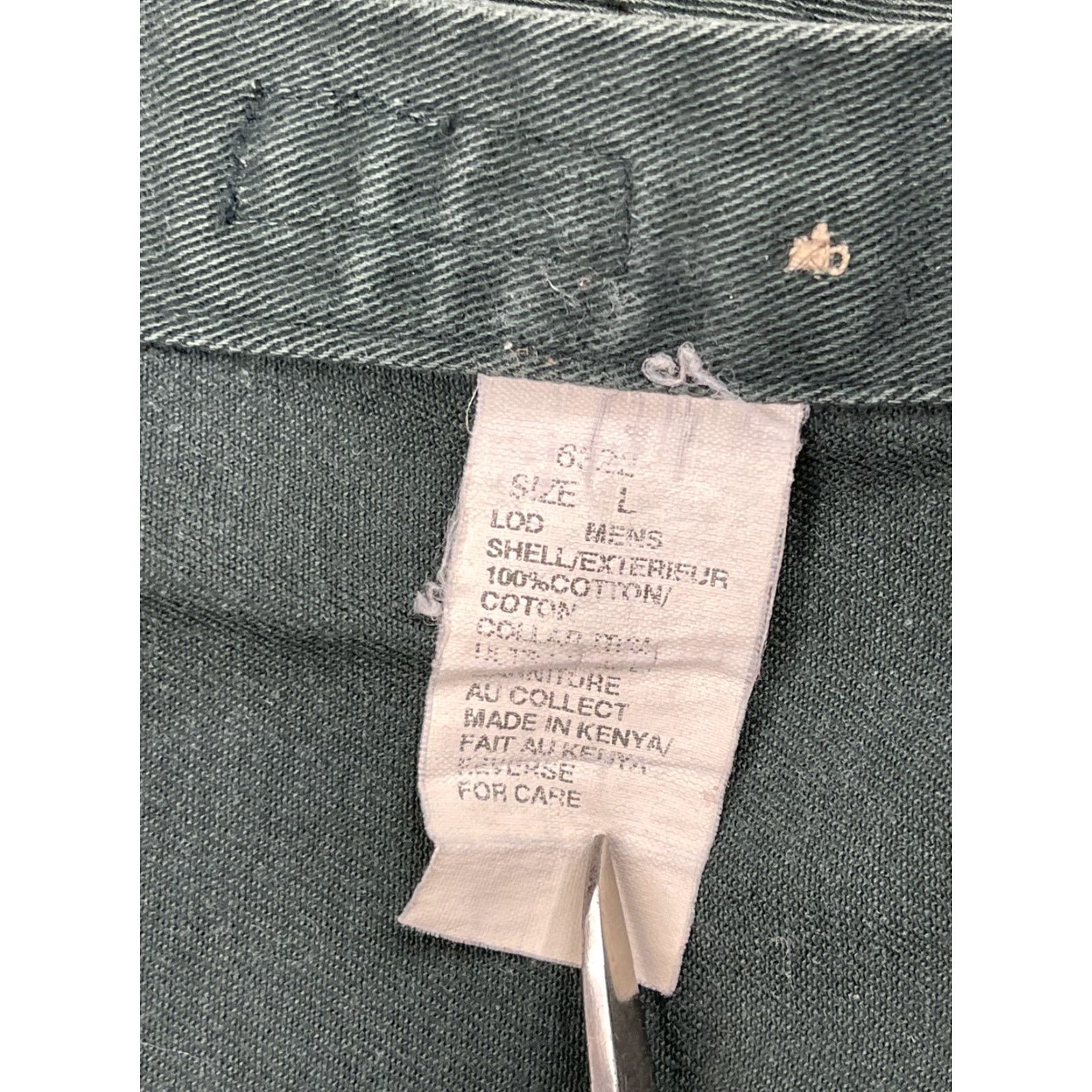 Vintage VINTAGE Woolrich Heavy Duty Button-Up Shirt Jacket Mens L Green Canvas Size US L / EU 52-54 / 3 - 4 Thumbnail