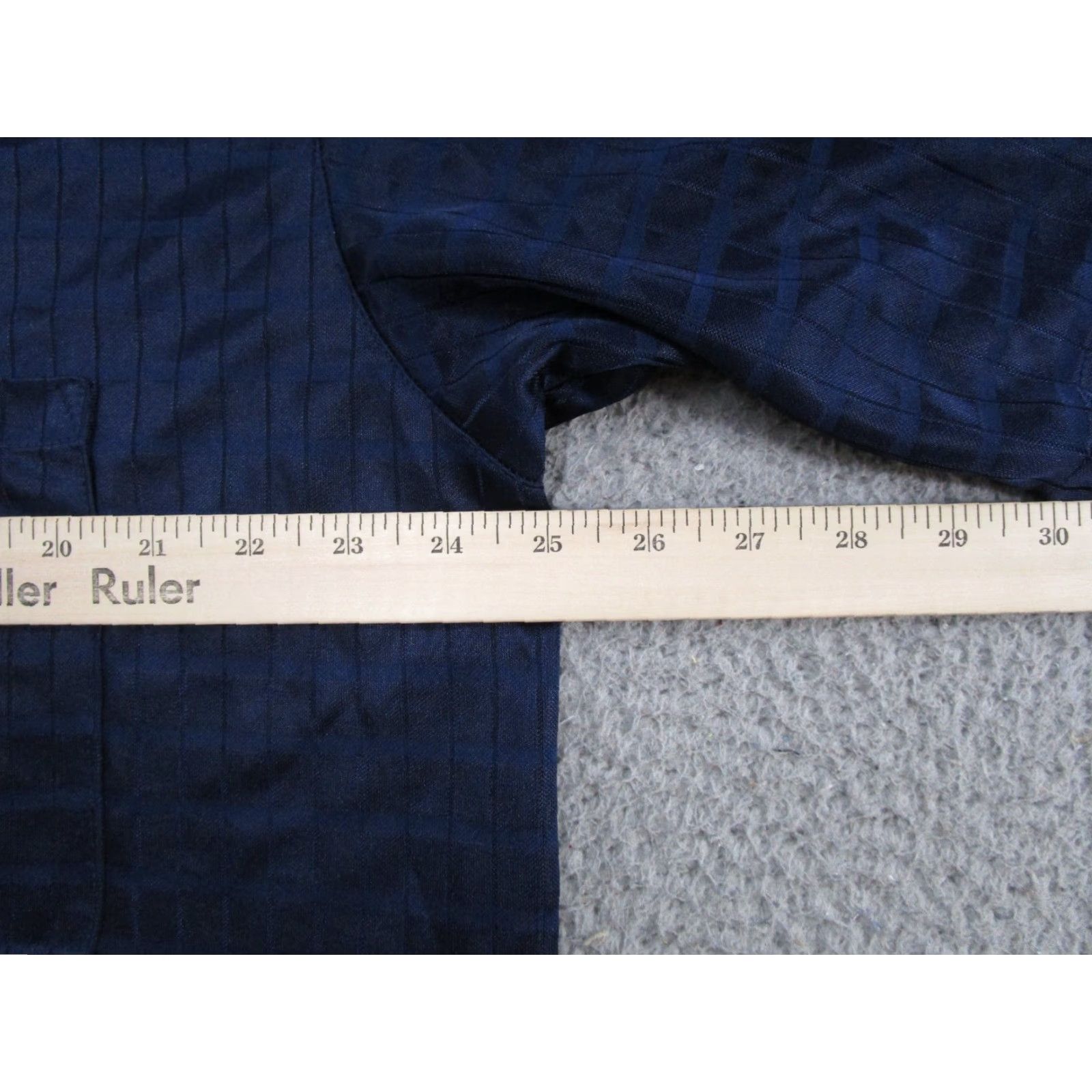 Vintage Rollin Hard Shirt Mens XL Blue Satin Button Up USA Made Rockabilly Disco Vintage Size US XL / EU 56 / 4 - 6 Thumbnail