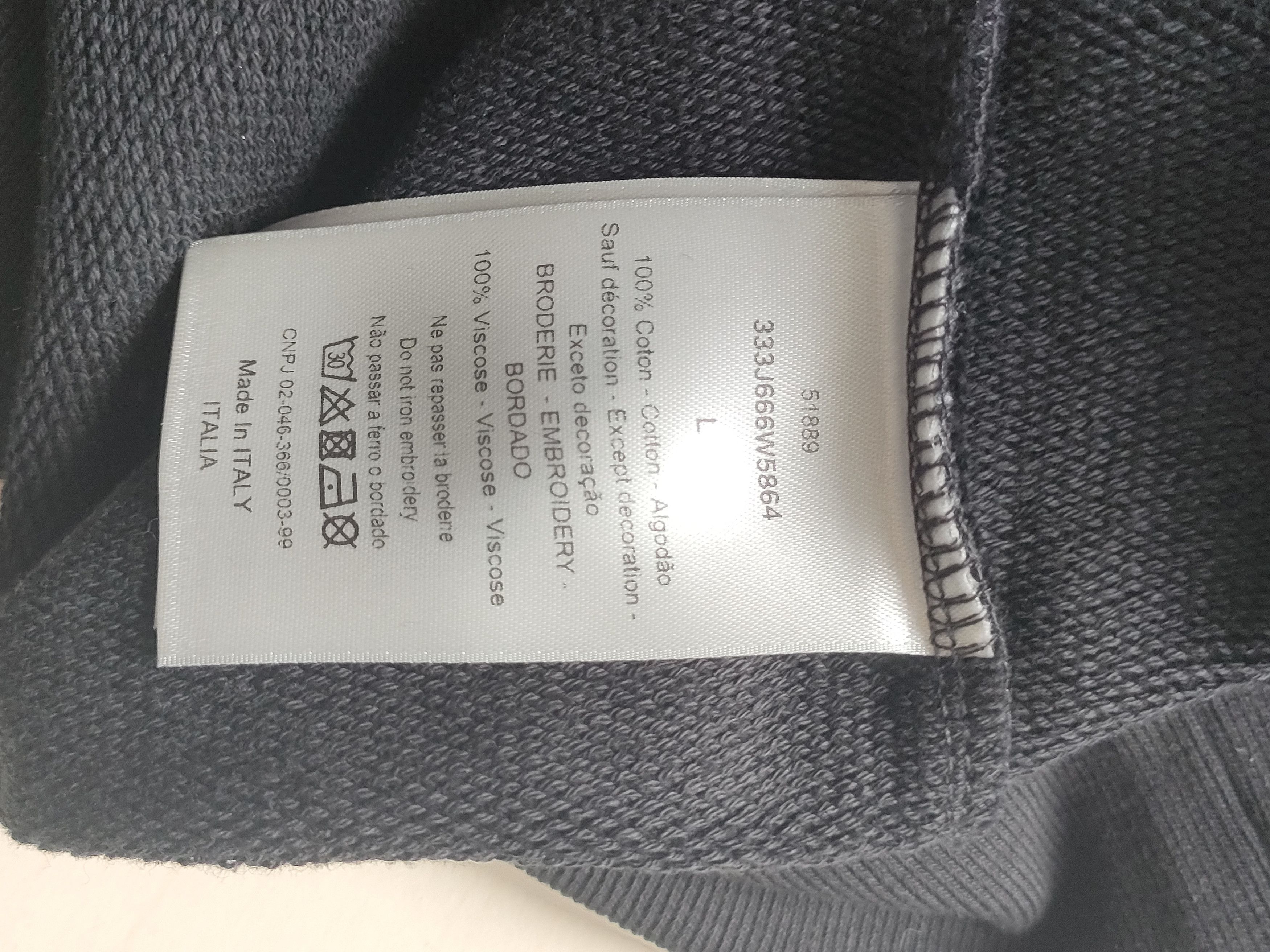 Dior Dior Embroidered Long Sleeve Sweatshirt Size US L / EU 52-54 / 3 - 5 Thumbnail