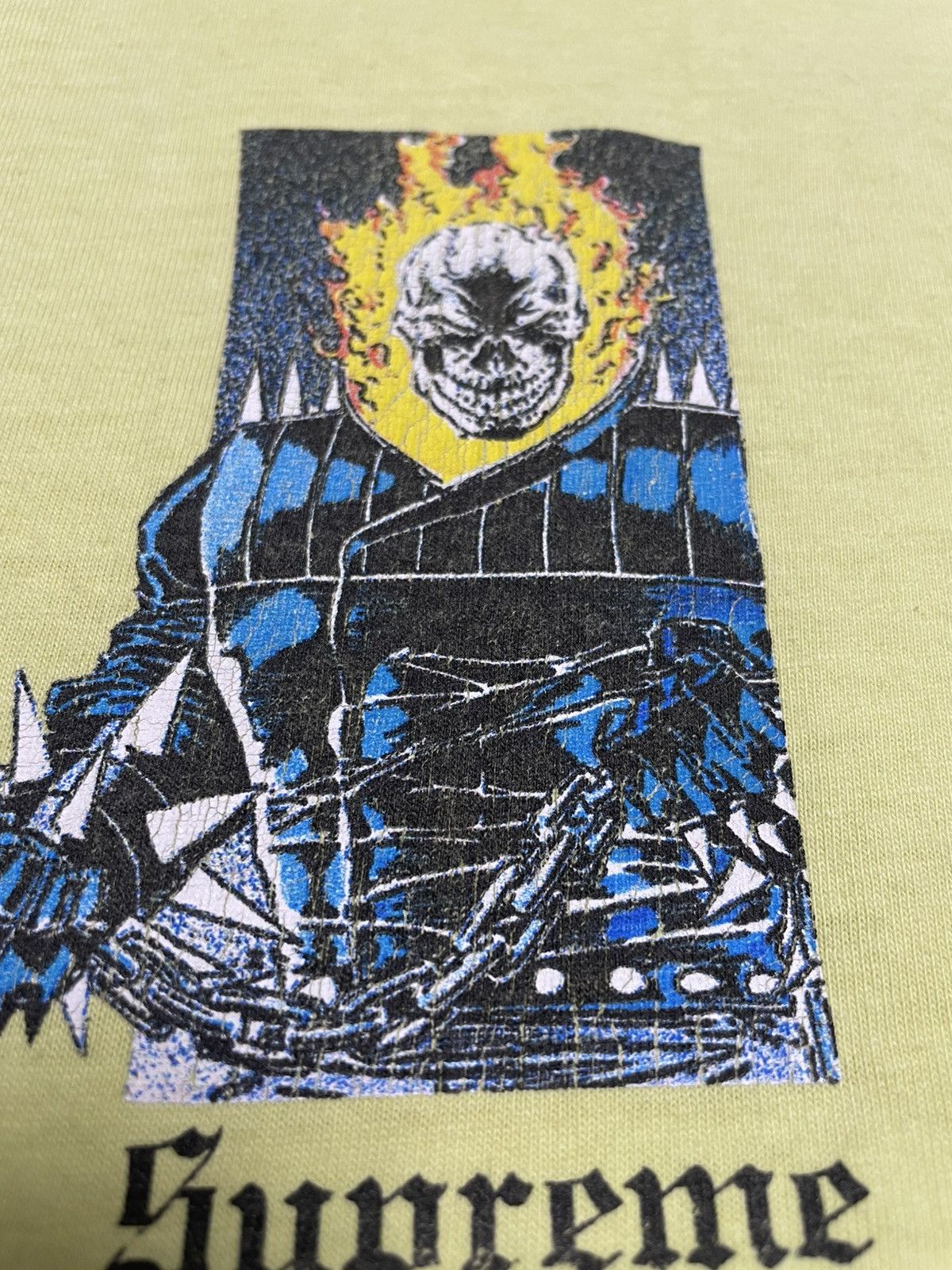 Supreme Supreme x Marvel Ghost Rider Neon T-Shirt Size US M / EU 48-50 / 2 - 10 Thumbnail