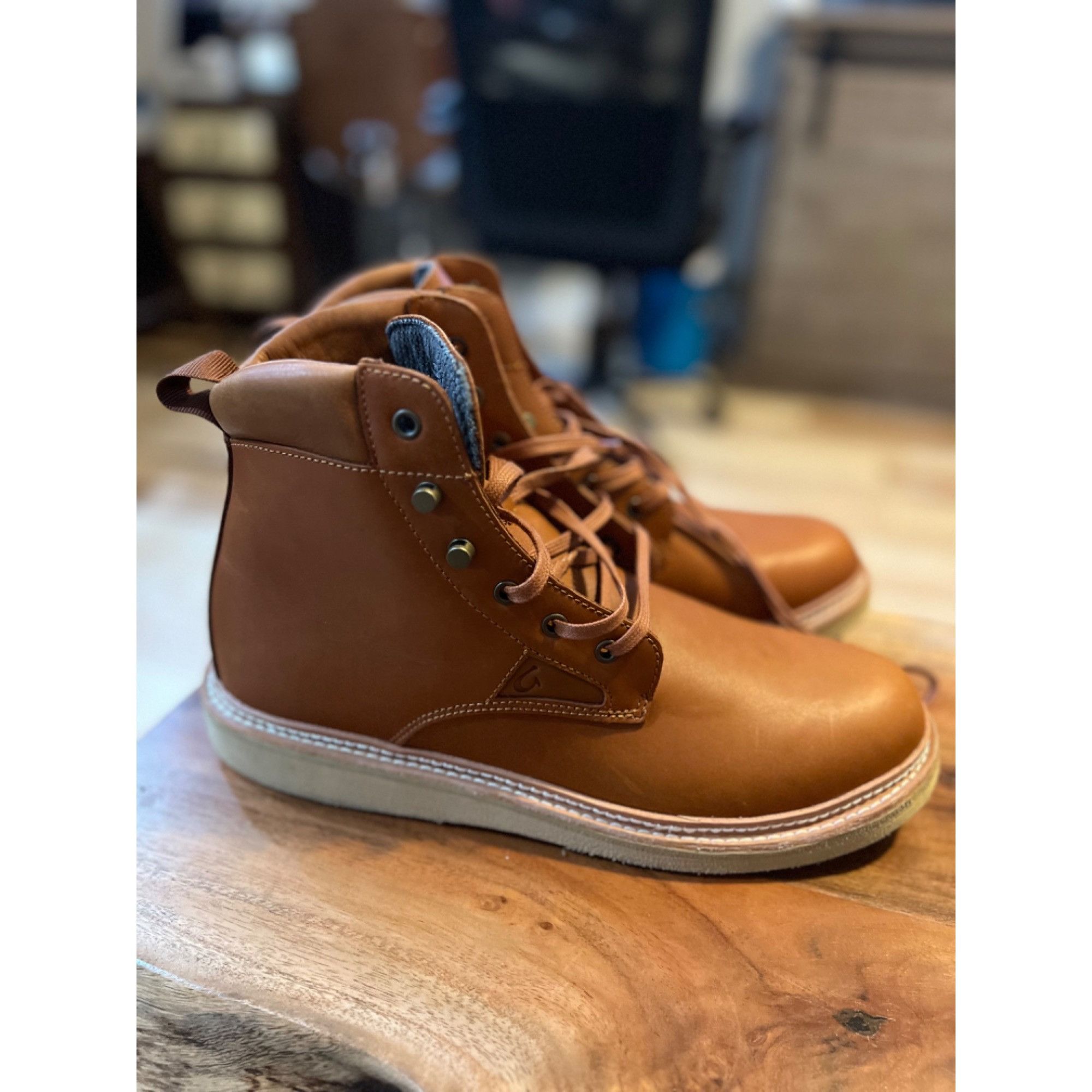 Olukai OLUKAI Kilakila Men’s Waterproof Leather Boots - Size 12 NWO Size US 12 / EU 45 - 3 Thumbnail