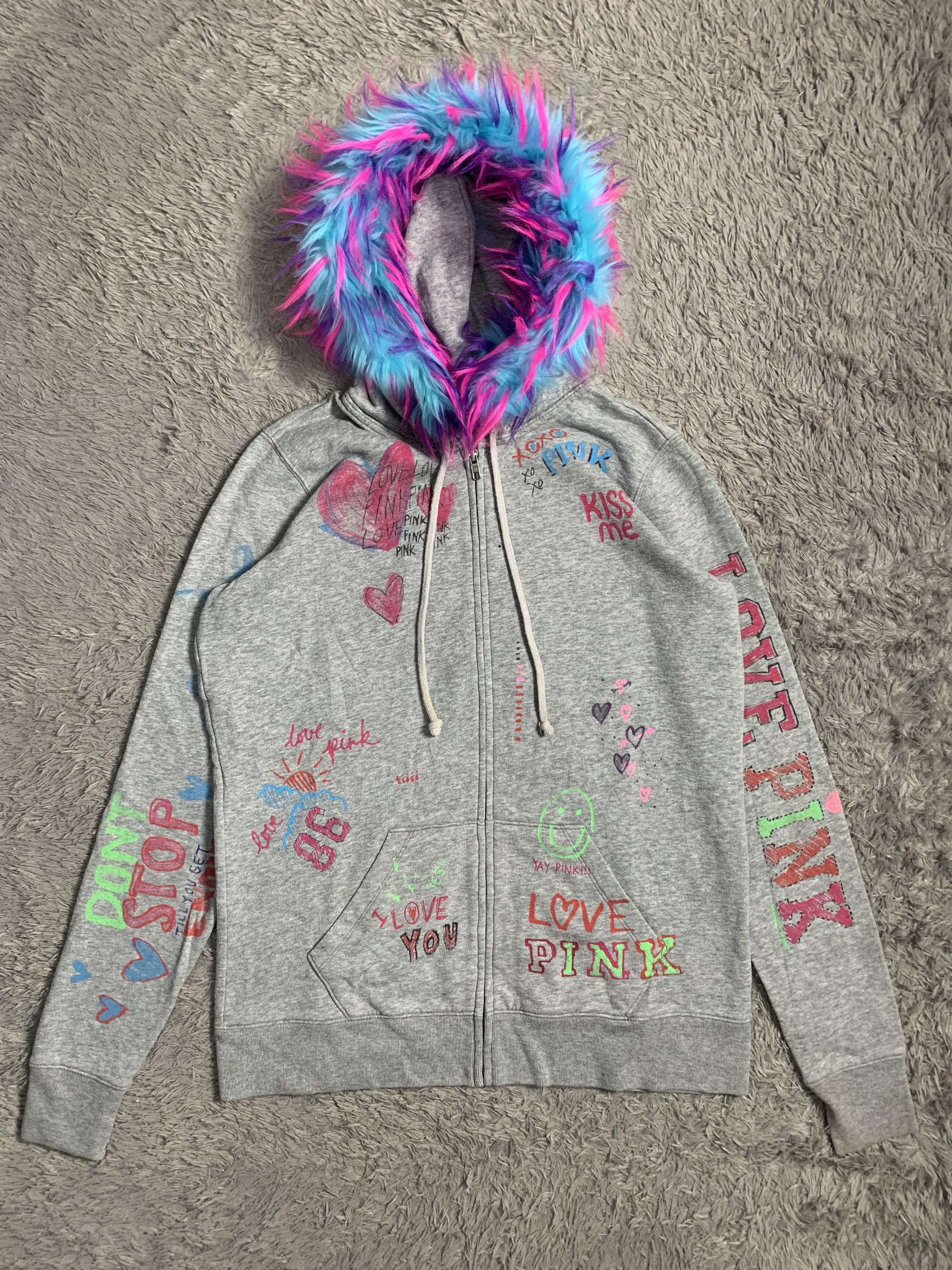 Japanese Brand Crazy Punk and Love Japan Harajuku Fur Hoodie Size US M / EU 48-50 / 2 - 1 Thumbnail