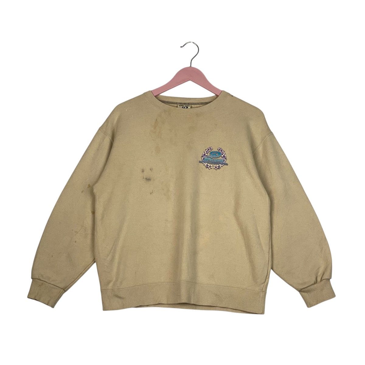 Designer × Vintage Vintage Piko Small Embroidered Crewneck Sweatshirt Brown Size US S / EU 44-46 / 1 - 1 Thumbnail