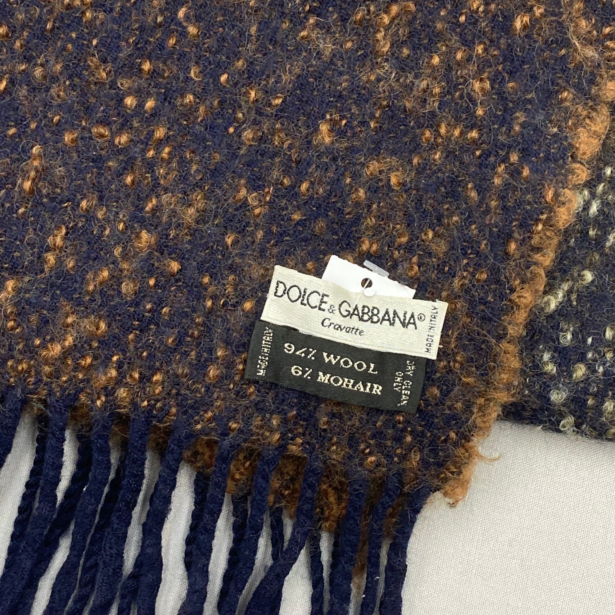 Dolce & Gabbana Vintage Dolce & Gabbana Scarf Muffler Wool Fringe Scarves Size ONE SIZE - 4 Thumbnail