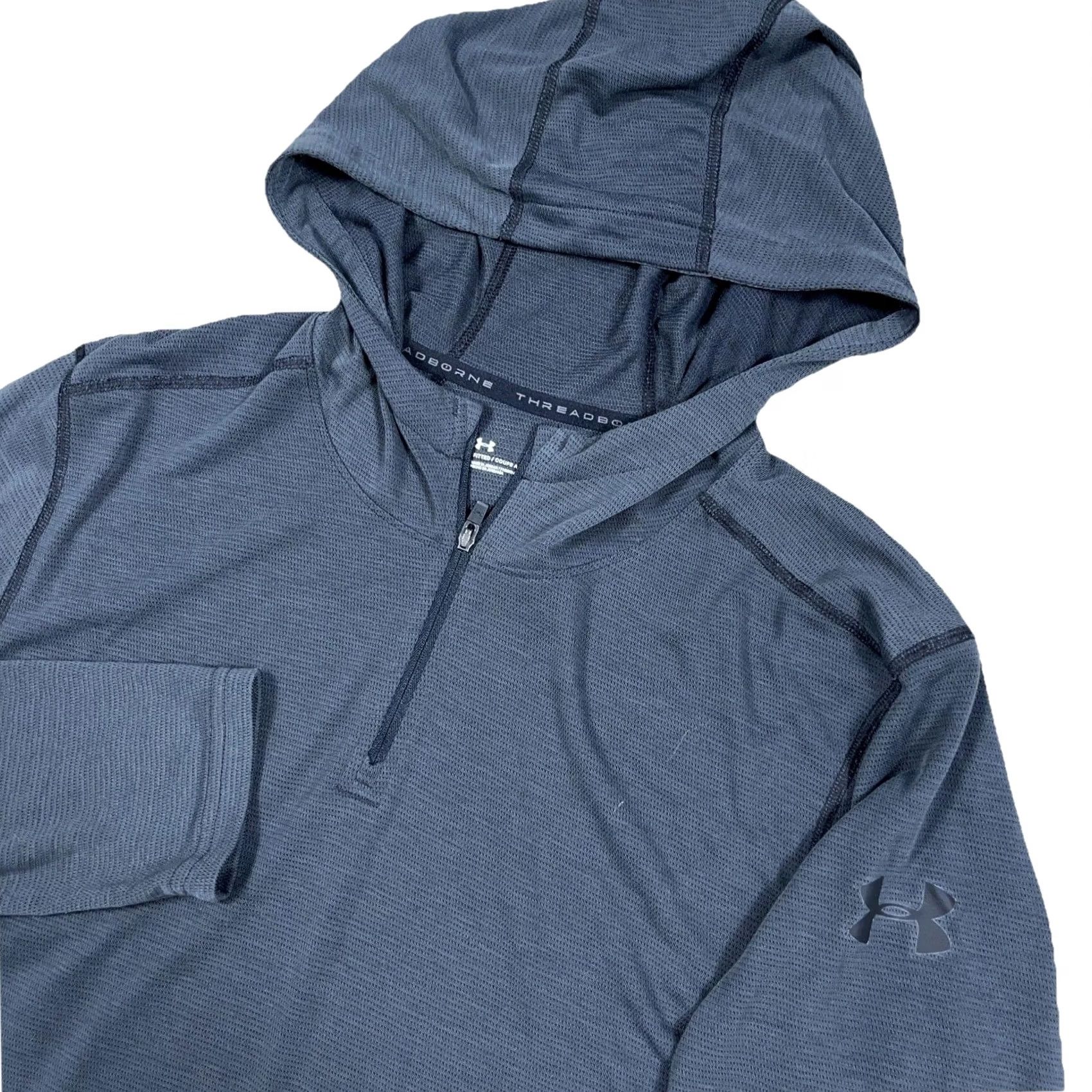 Under Armour Under armour Shirt Mens L Gray Men Fitted Pullover Hooded Performance Threadborne Size US L / EU 52-54 / 3 - 3 Thumbnail