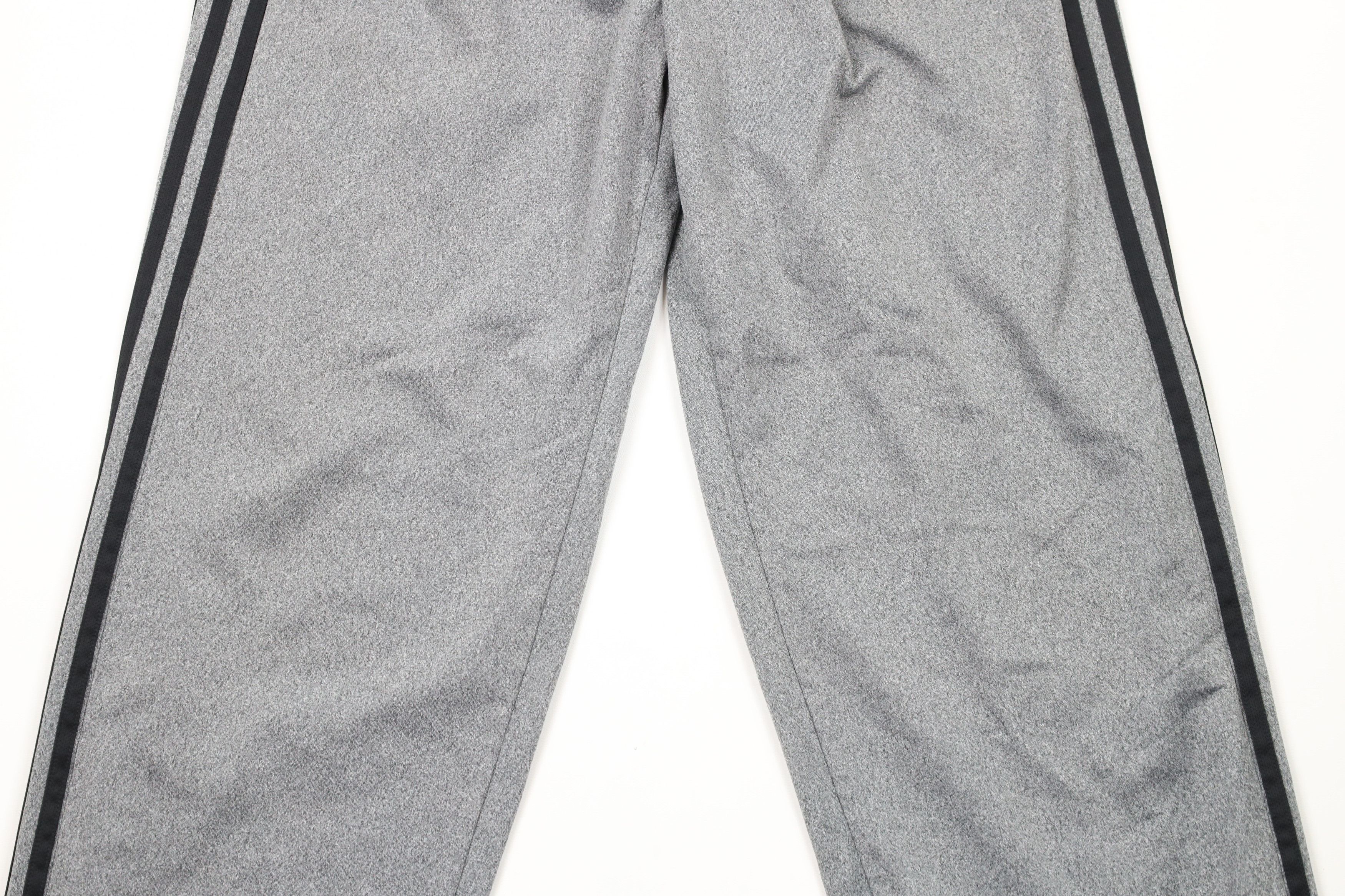 Adidas × Vintage Vintage Adidas Striped Wide Leg Sweatpants Heather Gray Size US 36 / EU 52 - 3 Thumbnail