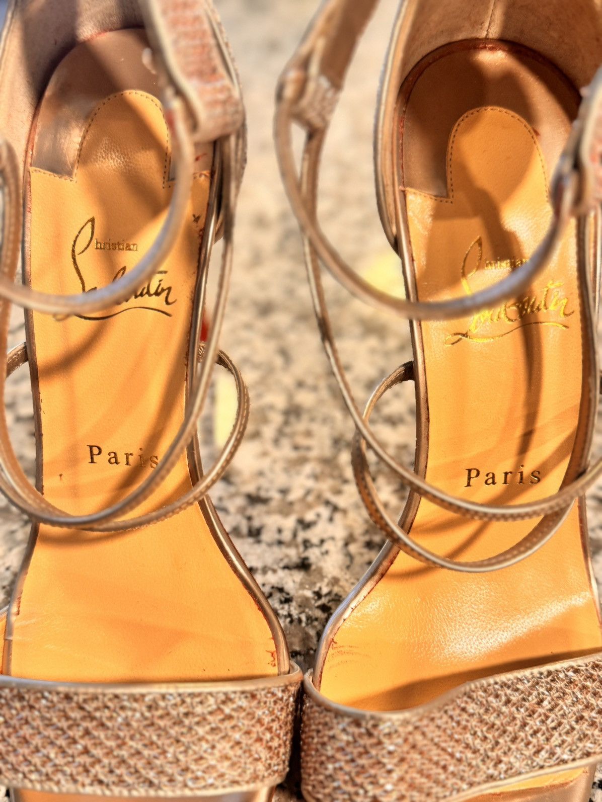Christian Louboutin Christian Louboutin Choca 100 Specchio Glitter Heels Size US 7 / IT 37 - 7 Thumbnail