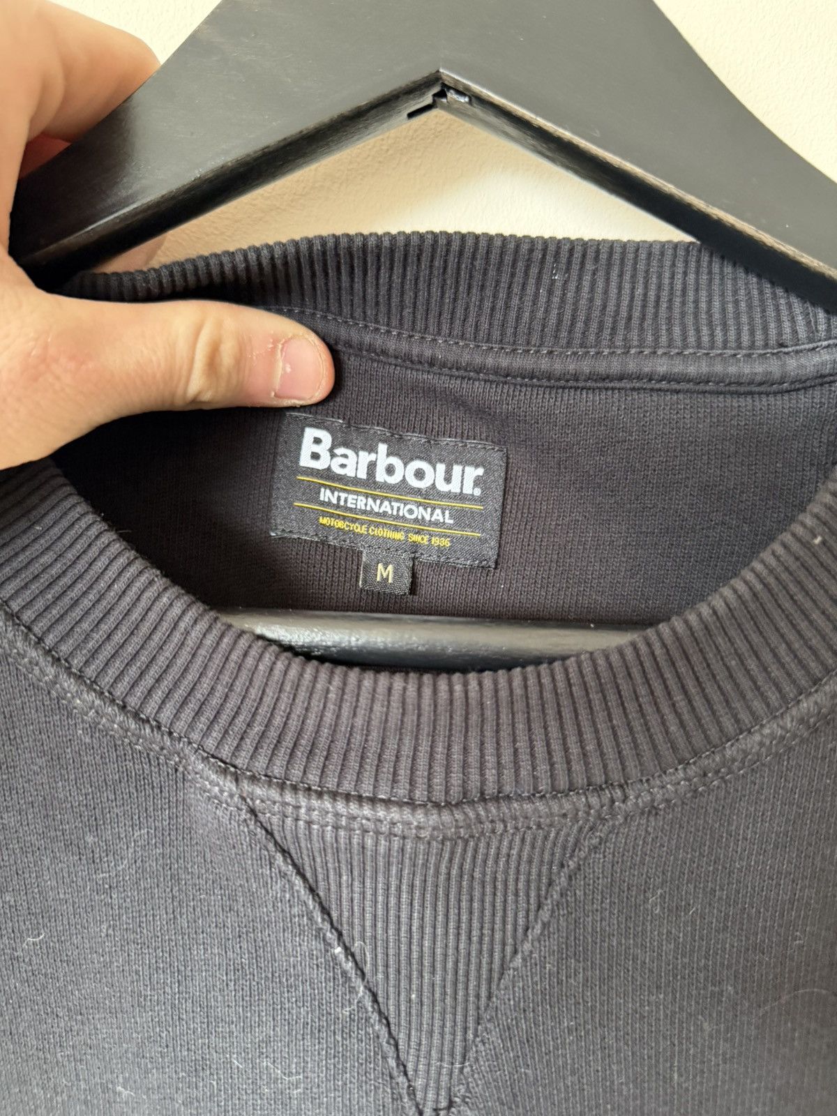 Barbour Barbour International Black Sweatshirt Size M Size US M / EU 48-50 / 2 - 5 Thumbnail