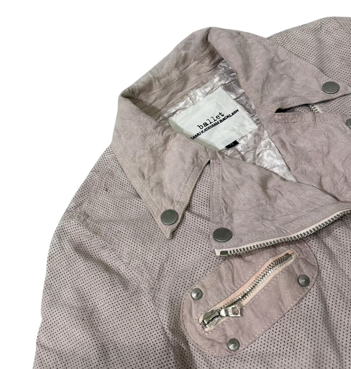Isamu Katayama Backlash Isamu Katayama Backlash Ballet Double Collar Leather Jacket Size XS / US 0-2 / IT 36-38 - 7 Thumbnail