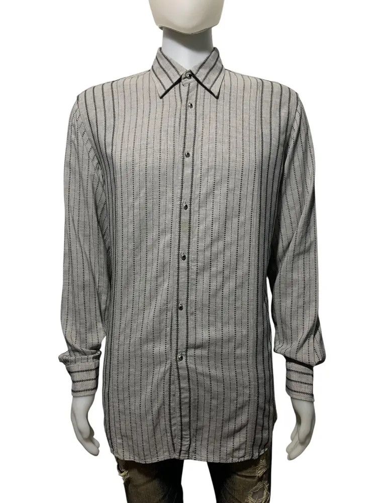Givenchy Vintage Givenchy stitches stripe shirt Size US M / EU 48-50 / 2 - 7 Thumbnail