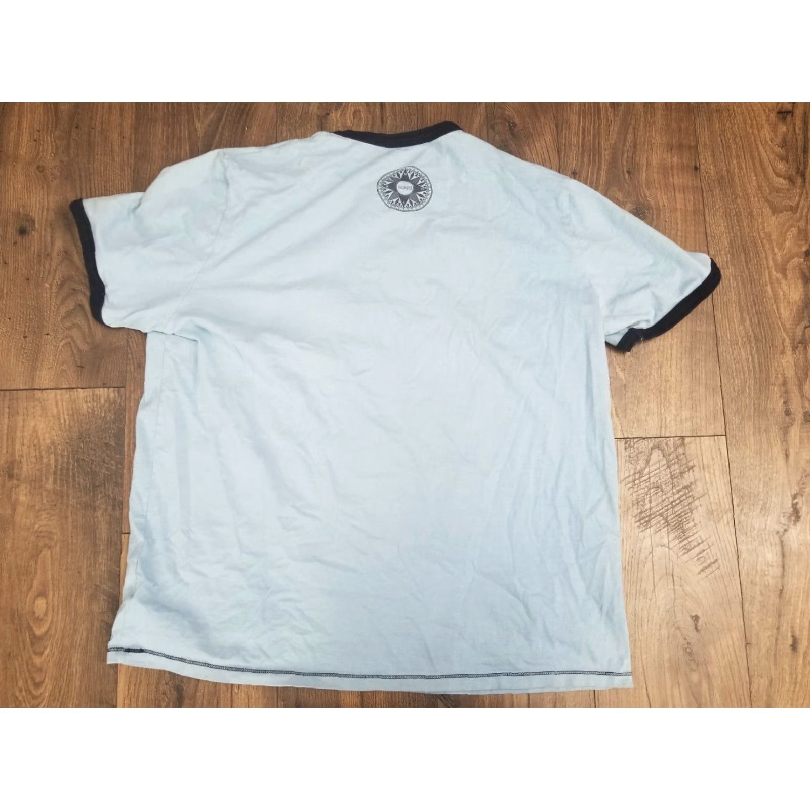 Vintage VINTAGE Nick (It) Fishing T-Shirt Mens XL Blue Graphic Ringer Preshrunk Fish Theme Size US XL / EU 56 / 4 - 2 Thumbnail