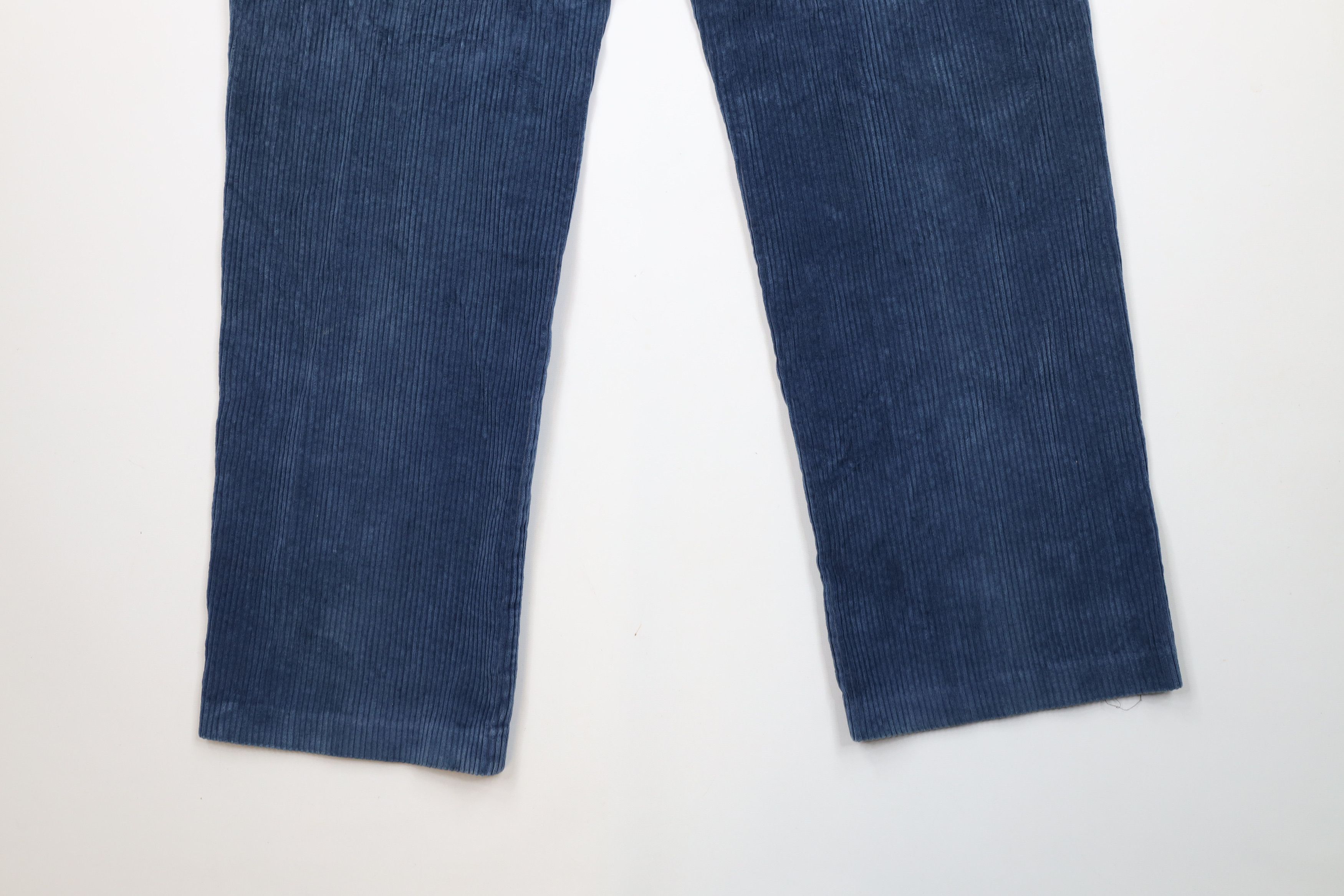Lands' End × Vintage Vintage 90s Lands End Wide Leg Corduroy Chino Pants Blue USA Size US 36 / EU 52 - 13 Thumbnail