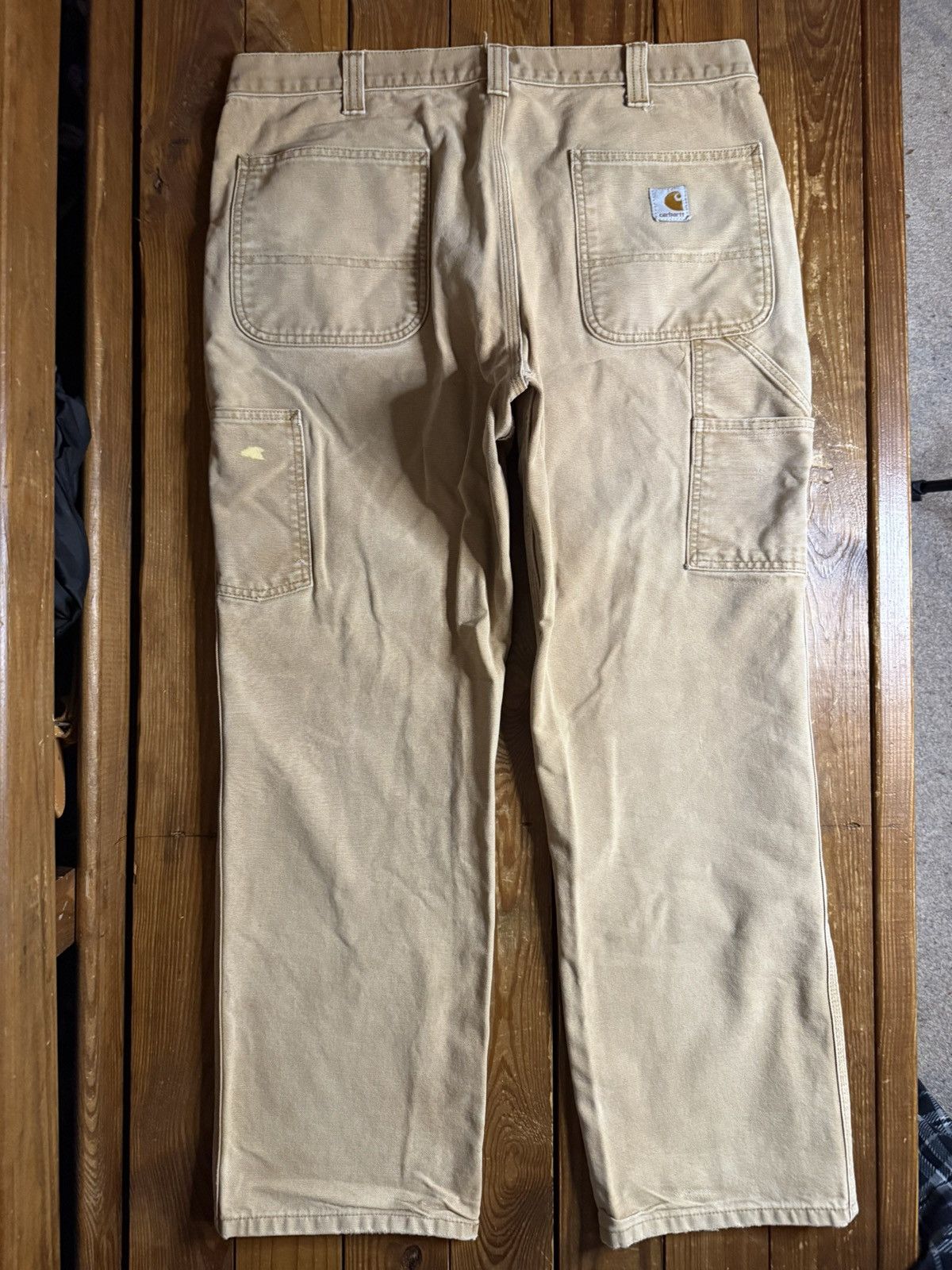 Carhartt Vintage Carhartt Tan Faded Carpenter Work Pants Size US 34 / EU 50 - 3 Thumbnail