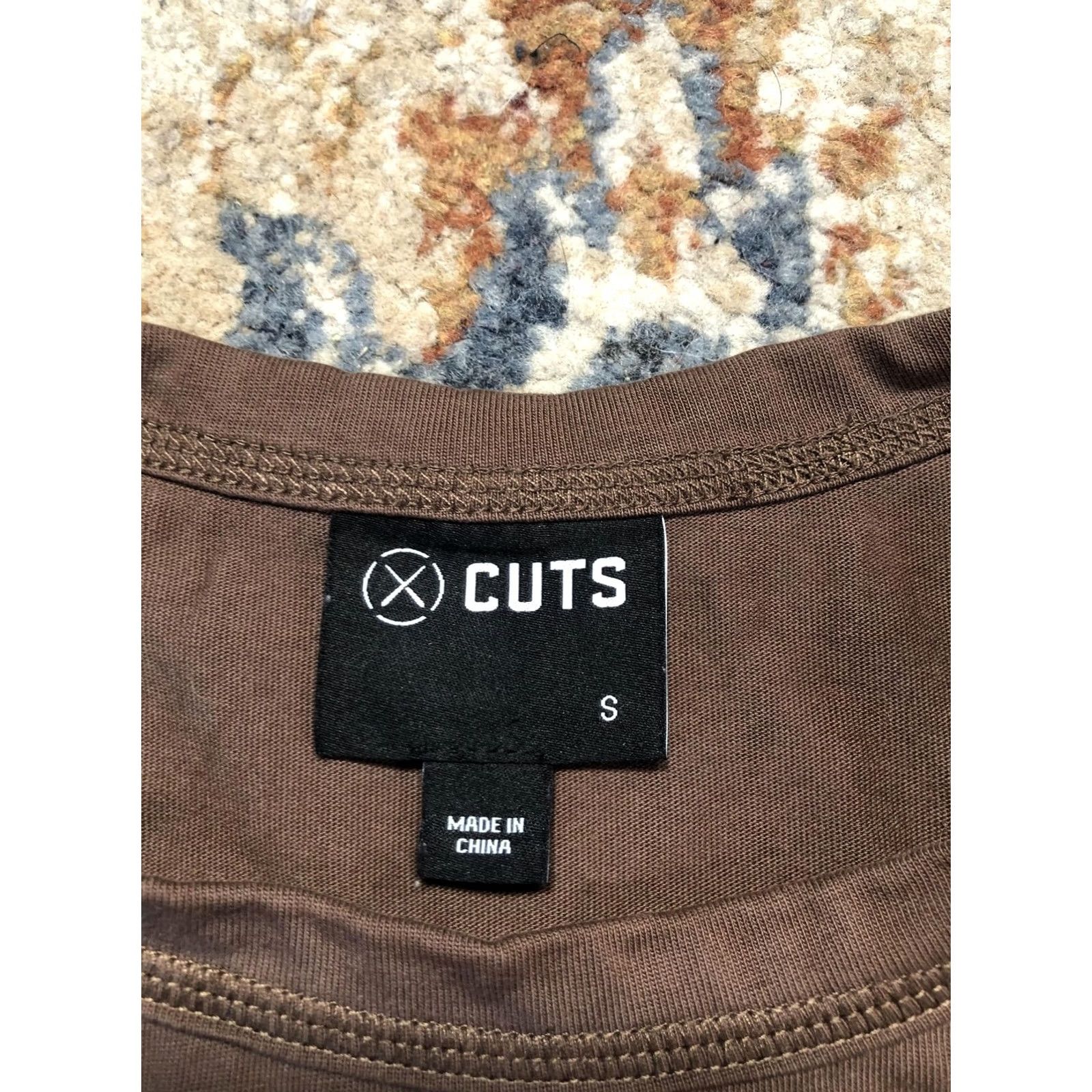 Cuts Cuts Shirt Mens Small Brown Short Sleeve Solid Tee Crewneck Basic Casual Size US S / EU 44-46 / 1 - 7 Thumbnail