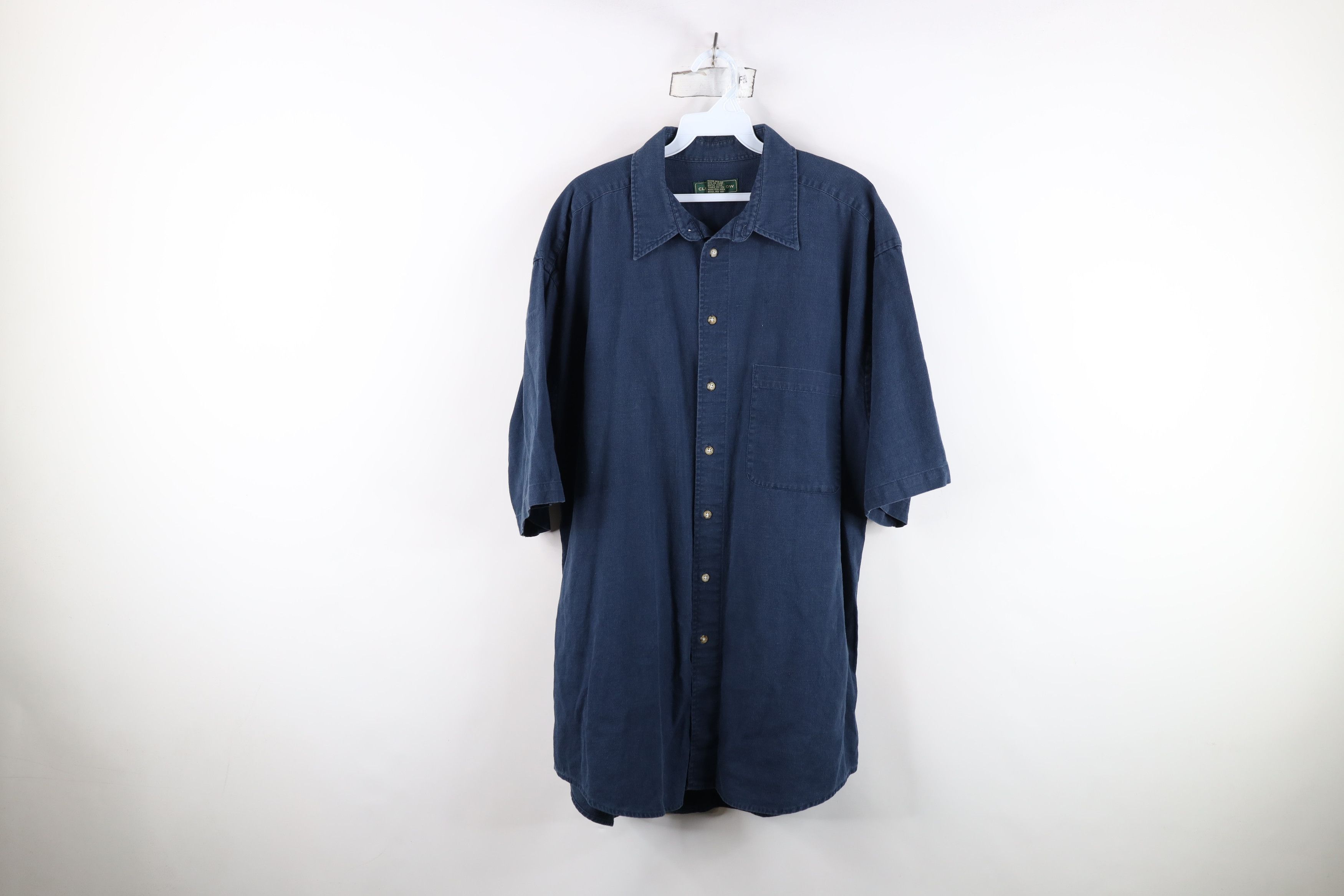 Vintage Vintage 90s Streetwear Collared Short Sleeve Button Shirt Size US XL / EU 56 / 4 - 1 Thumbnail