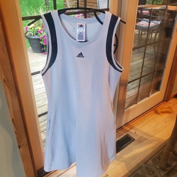 Adidas Adidas x Zoe Saldana Halo Blue Crew Navy Tank Sleeveless Sz. Size M / US 6-8 / IT 42-44 - 6 Thumbnail