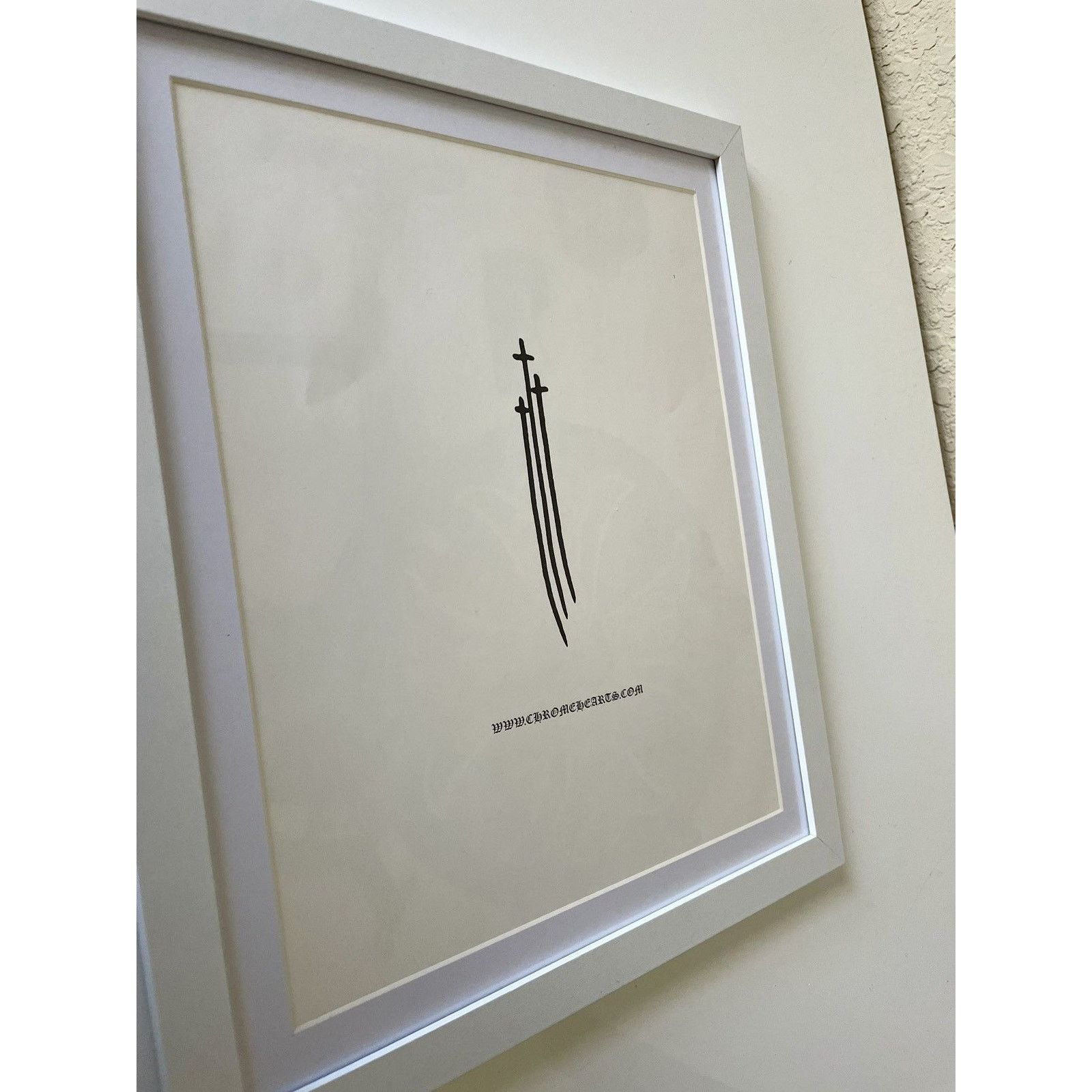 Chrome Hearts Chrome Hearts cross sword 9x11 Framed poster Size ONE SIZE - 2 Thumbnail