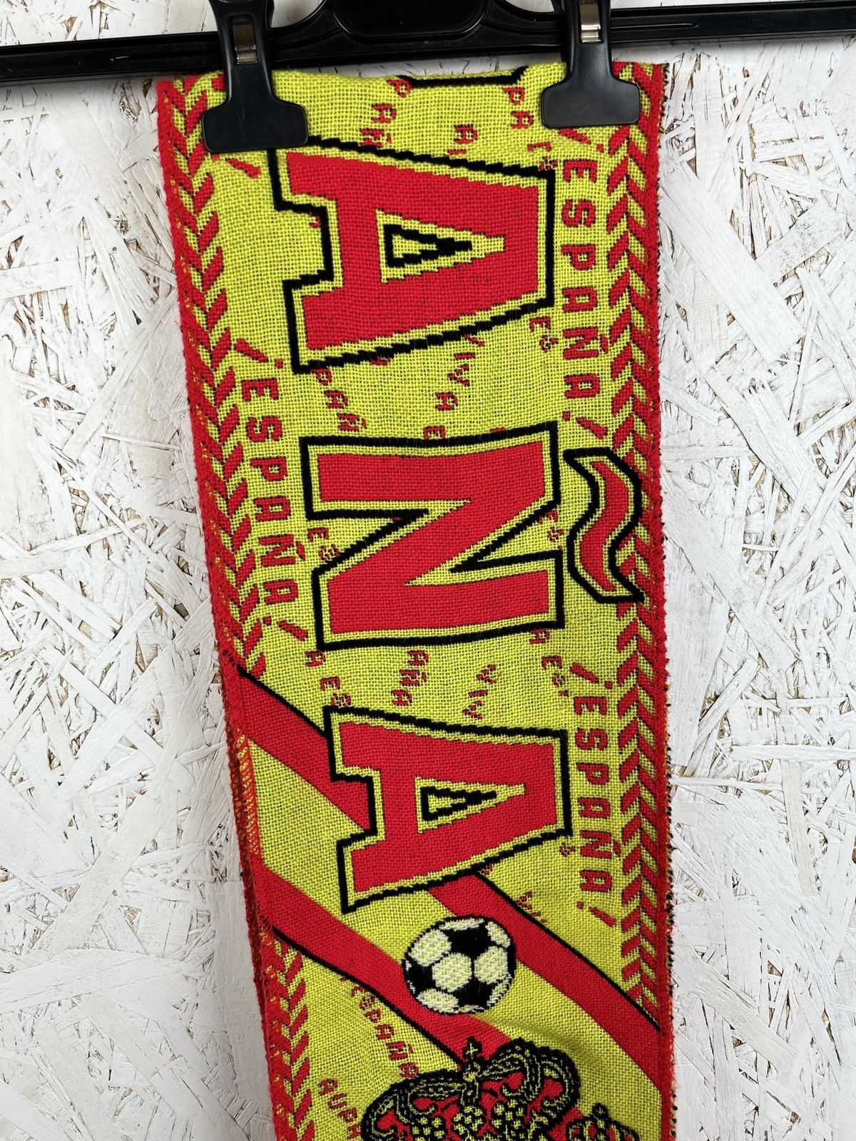 Vintage 90s Vintage Spain Espana RSFF Soccer Fanwear Scarf Size ONE SIZE - 4 Thumbnail