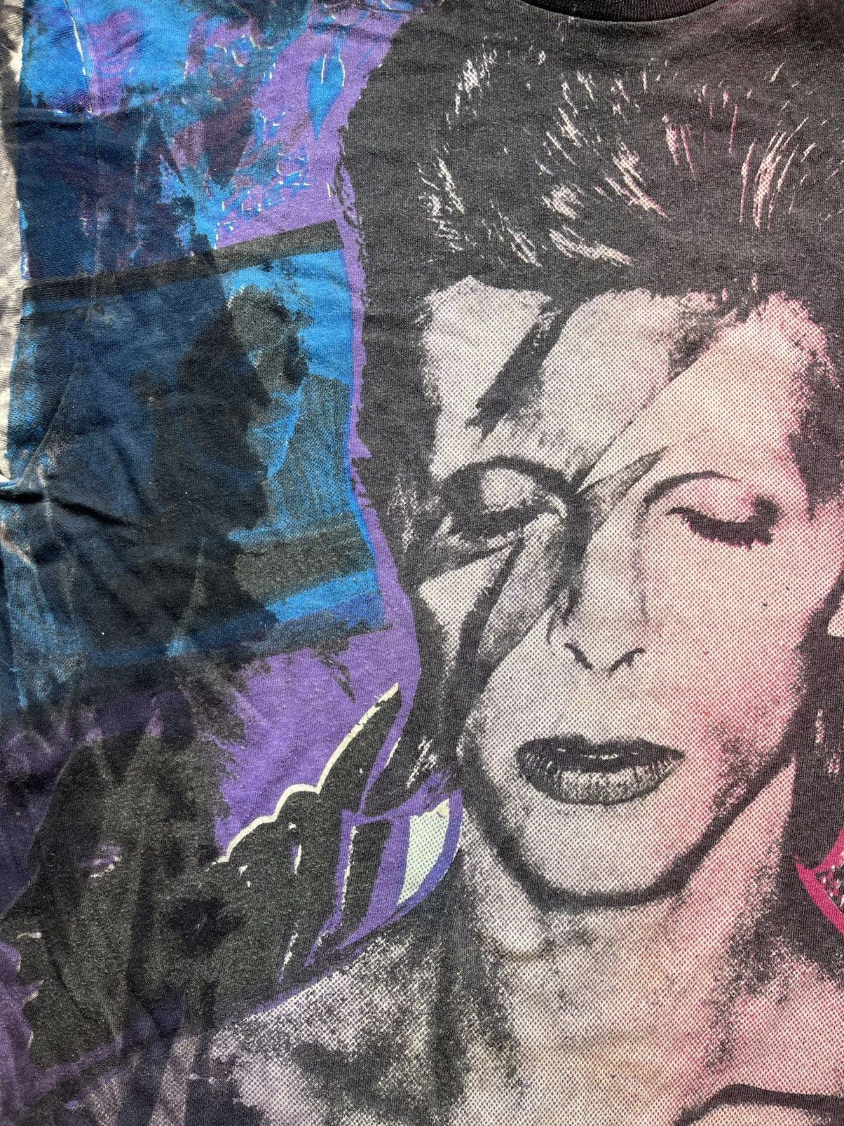 Band Tees × Grailed × Vintage 80ʼs vintage David Bowie acid washed Tee by mosquitohead Size US XL / EU 56 / 4 - 8 Thumbnail