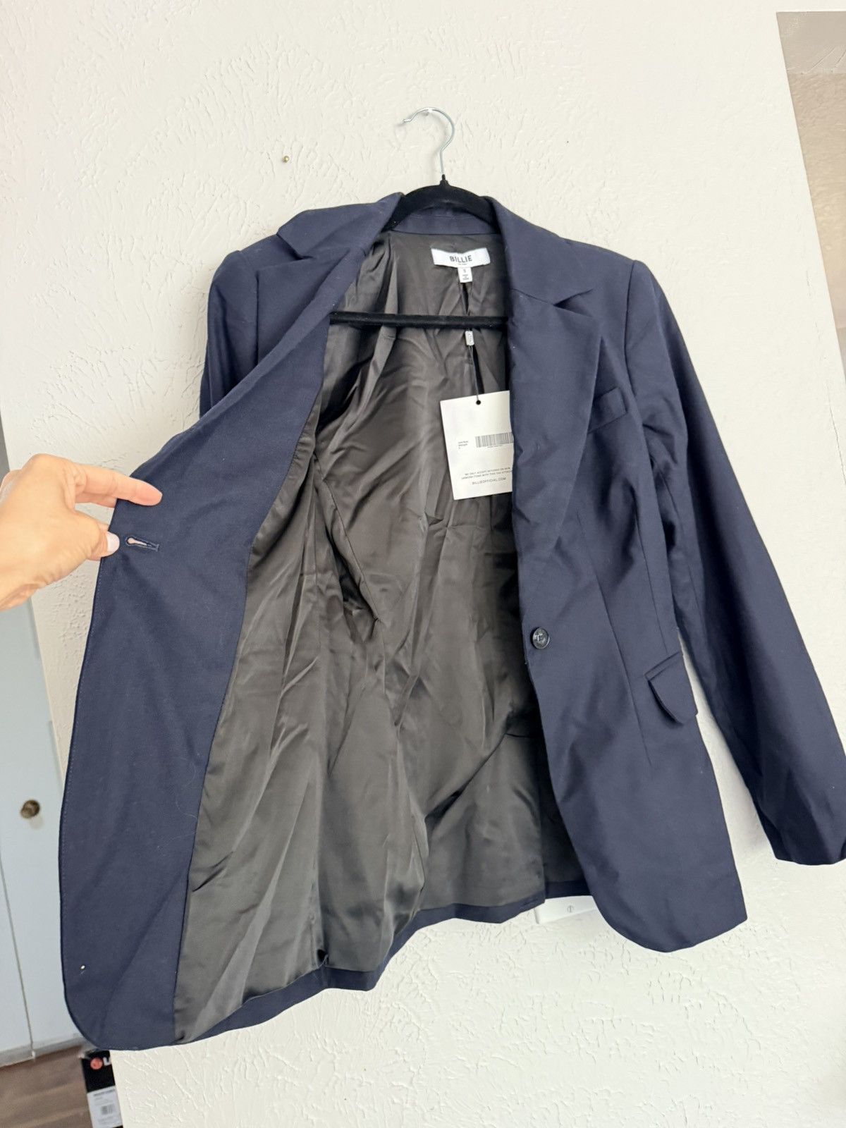 Other Billie the label Jamie blazer midnight blue jacker NWT S Size S / US 4 / IT 40 - 14 Thumbnail