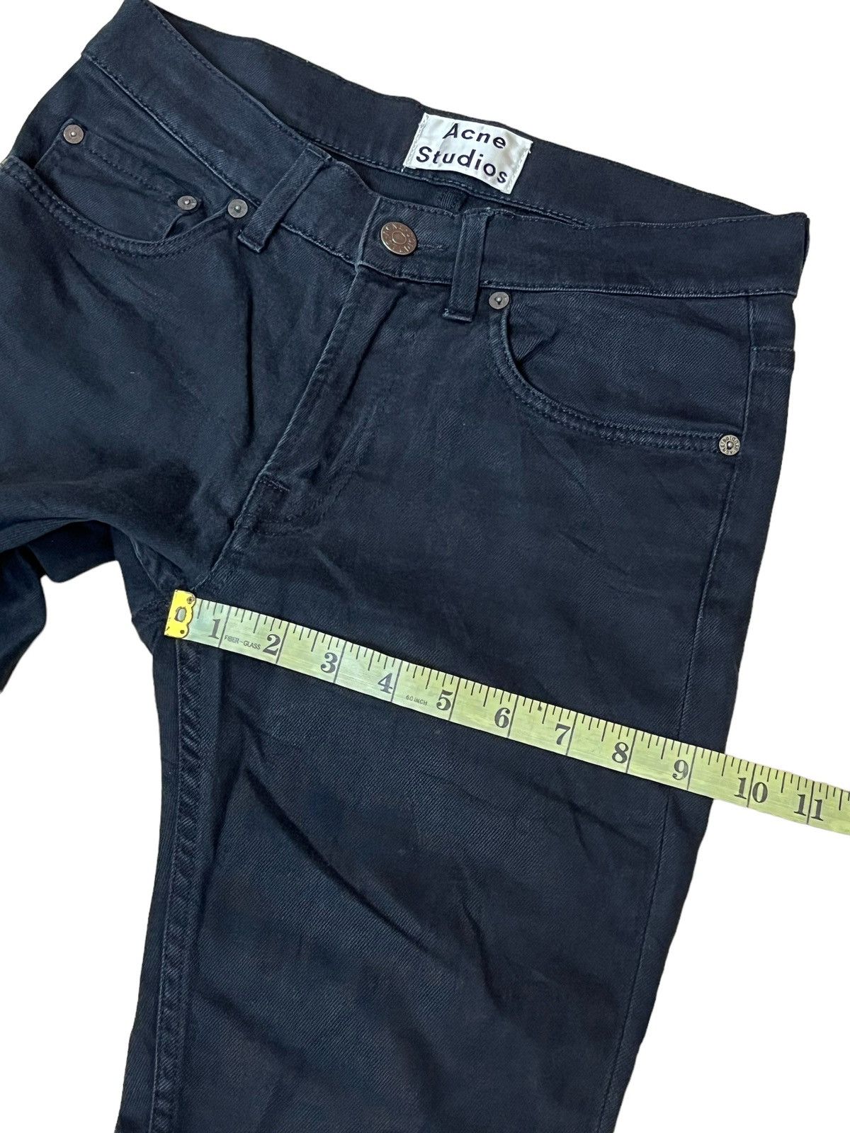 Acne Studios ACNE STUDIOS SUPER BLACK SLIM FIT JEANS Size US 28 / EU 44 - 9 Thumbnail