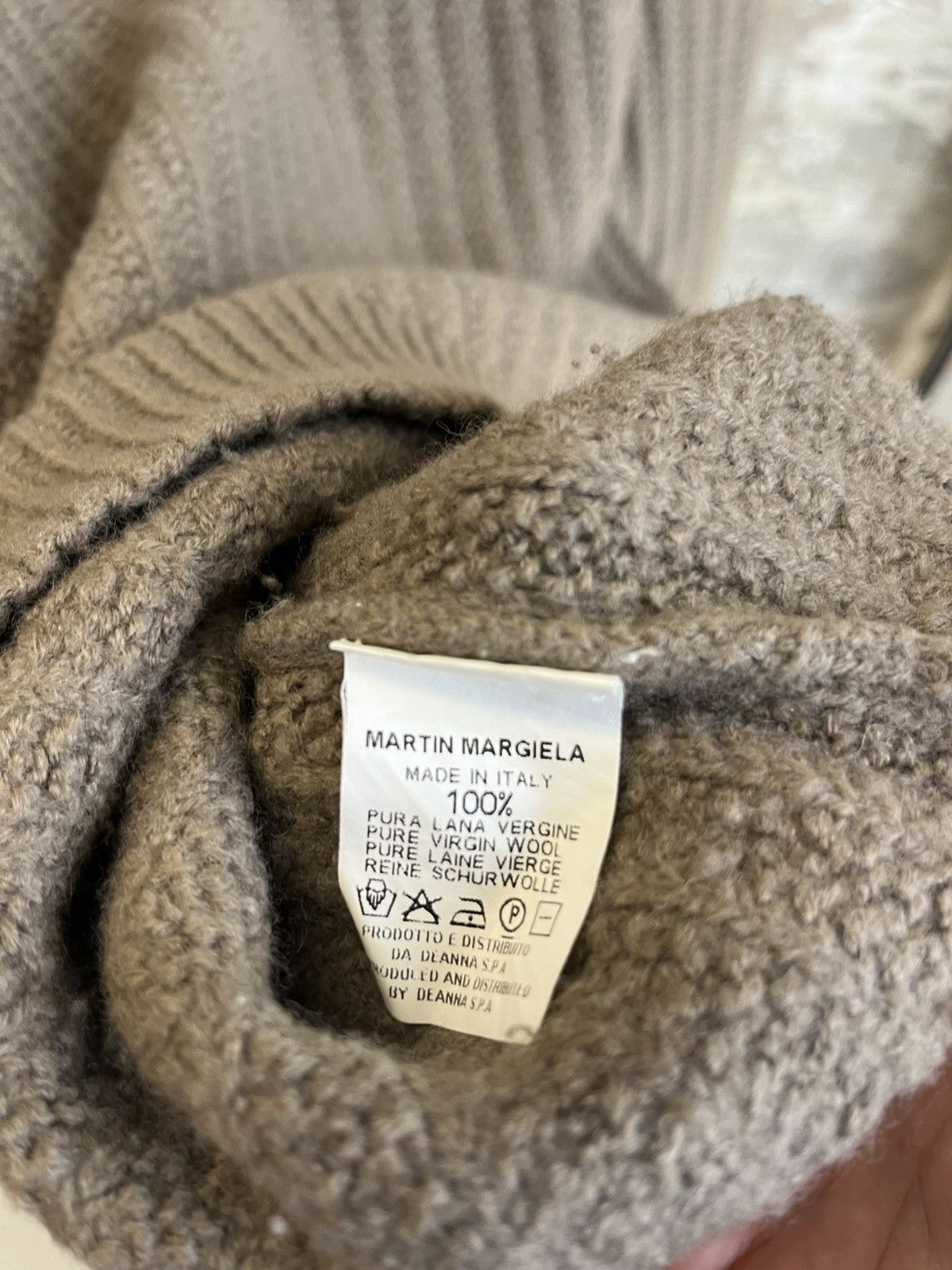 Maison Margiela AW2003 Miss Deanna Boiled Wool High Neck Knit Size US L / EU 52-54 / 3 - 5 Thumbnail