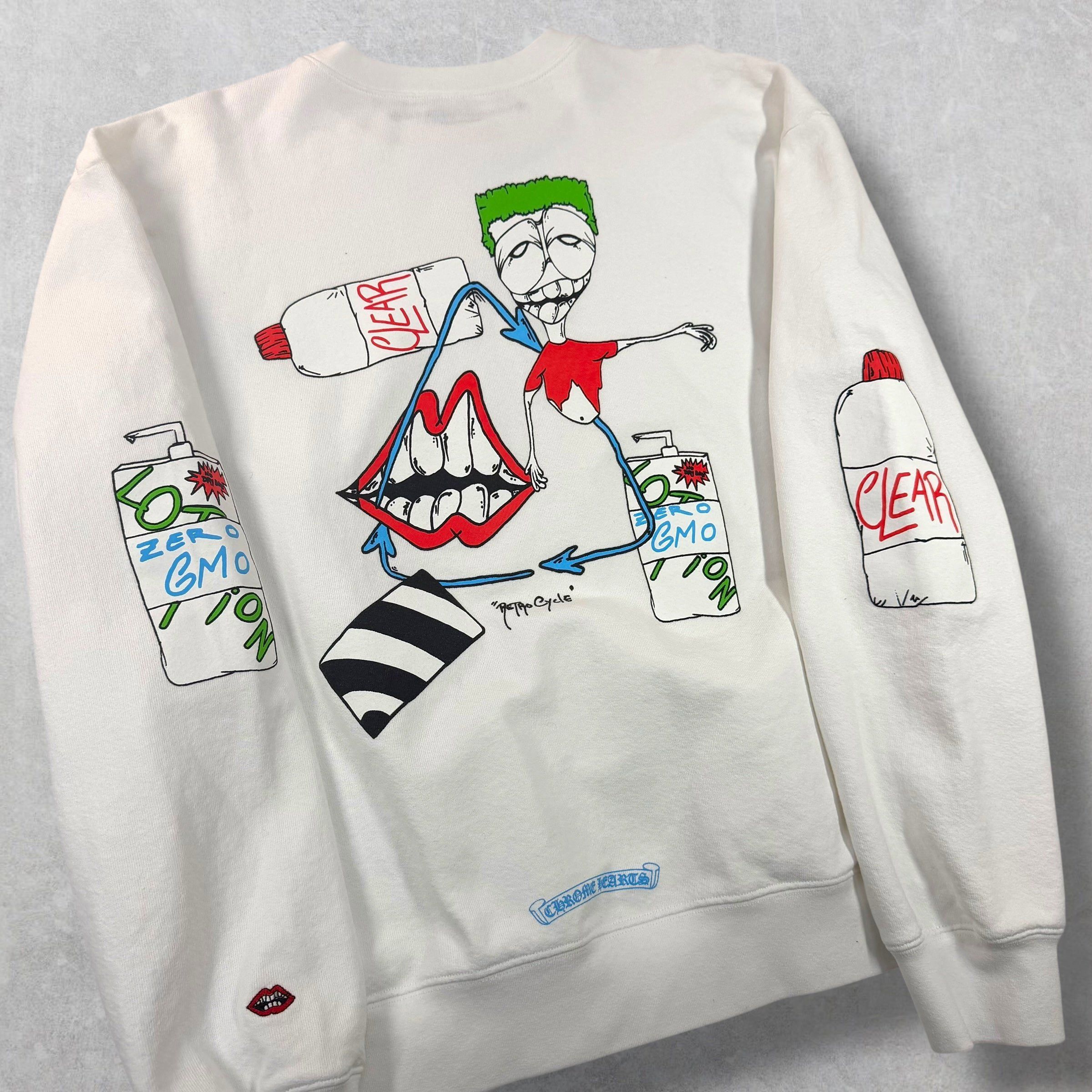 Chrome Hearts Chrome Hearts Matty Boy Retro Cycle Crewneck XL Size US XL / EU 56 / 4 - 4 Thumbnail