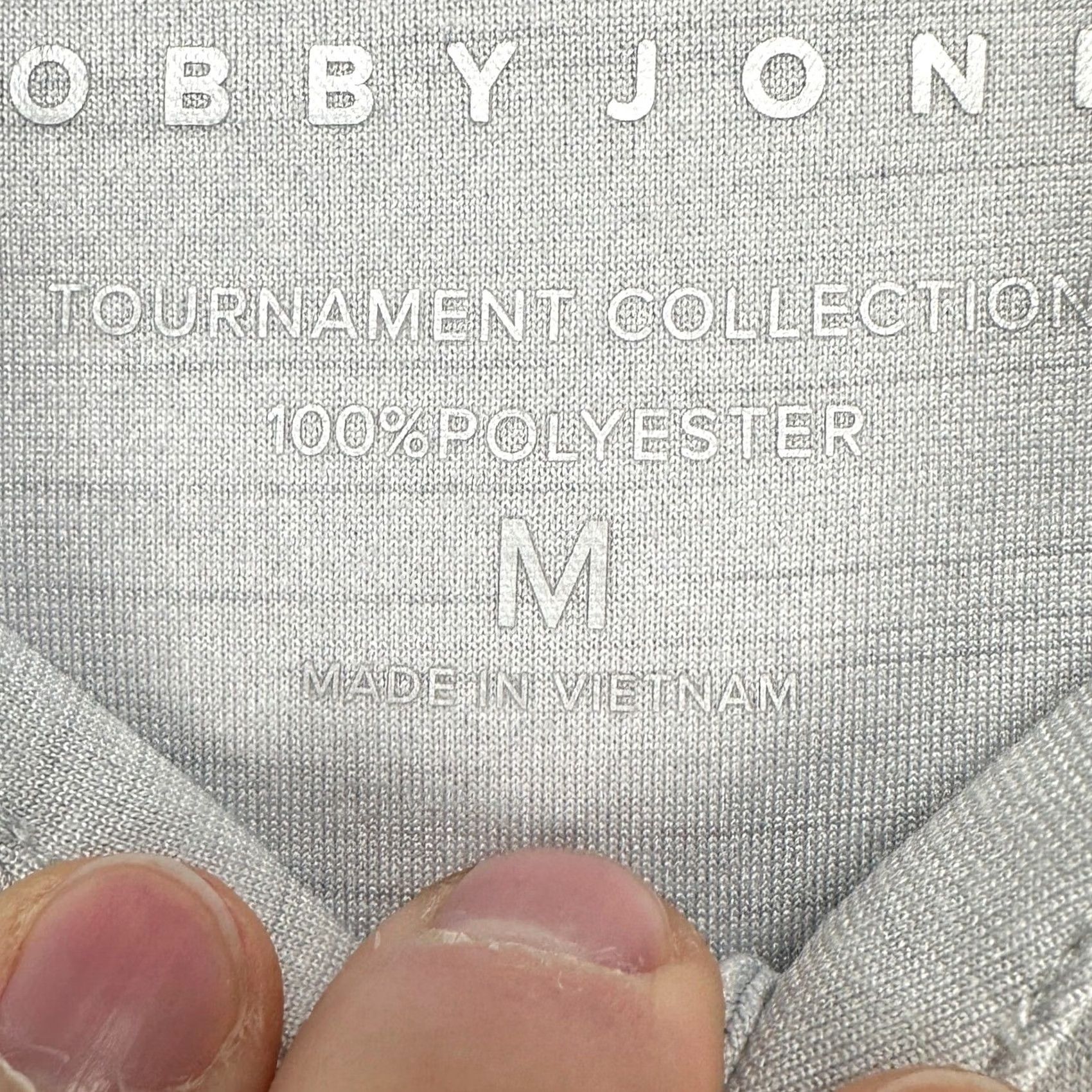 Vintage Bobby Jones Golf Polo Shirt Mens Medium Grey Tournament Collection Rugby Short Sleeve Size US M / EU 48-50 / 2 - 5 Thumbnail