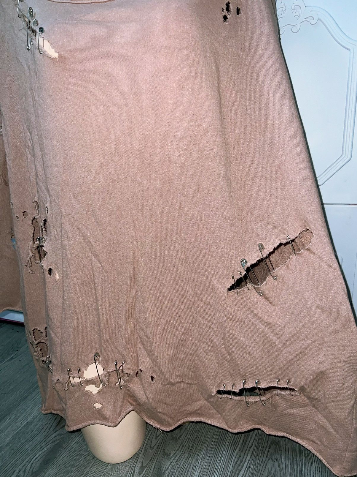 Japanese Brand Kikiriki distressed oversize sweatshirt 🎀🧷 Size ONE SIZE - 6 Thumbnail