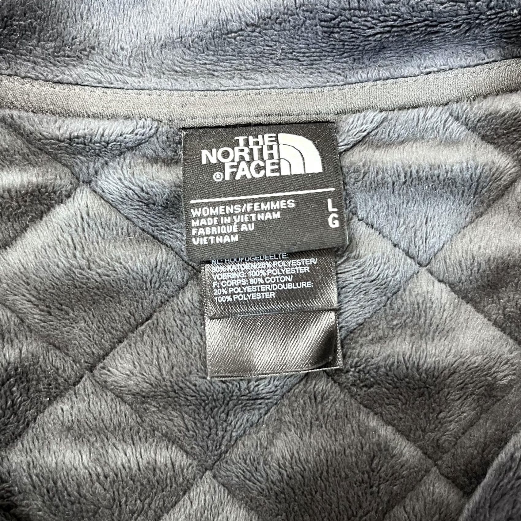 The North Face VINTAGE? (No, not vintage) The North Face Jacket Womens L Gray Full Zip Fleece Lined Outdoor Activewear Size L / US 10 / IT 46 - 2 Thumbnail