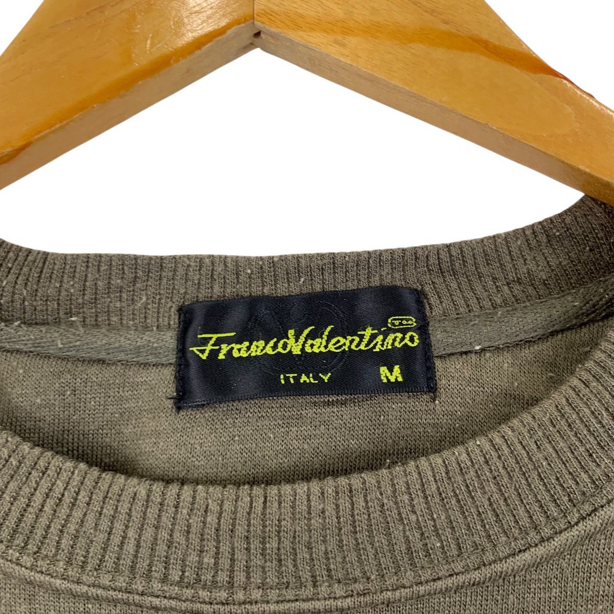 Vintage Vintage FRANCO VALENTINO ITALY Logo Print Brown Sweatshirt Size US M / EU 48-50 / 2 - 5 Thumbnail