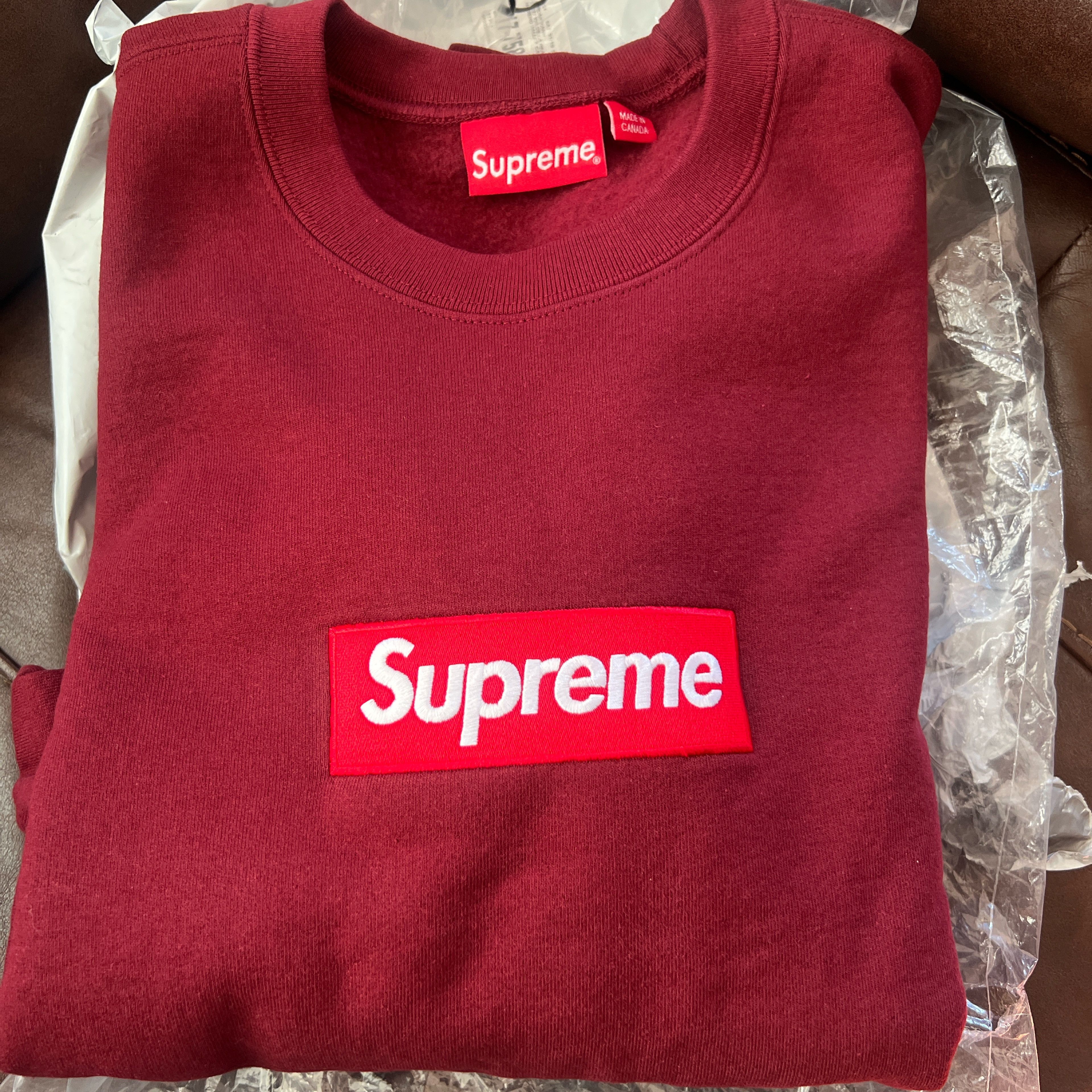 Supreme Box Logo Crewneck Size US L / EU 52-54 / 3 - 1 Thumbnail