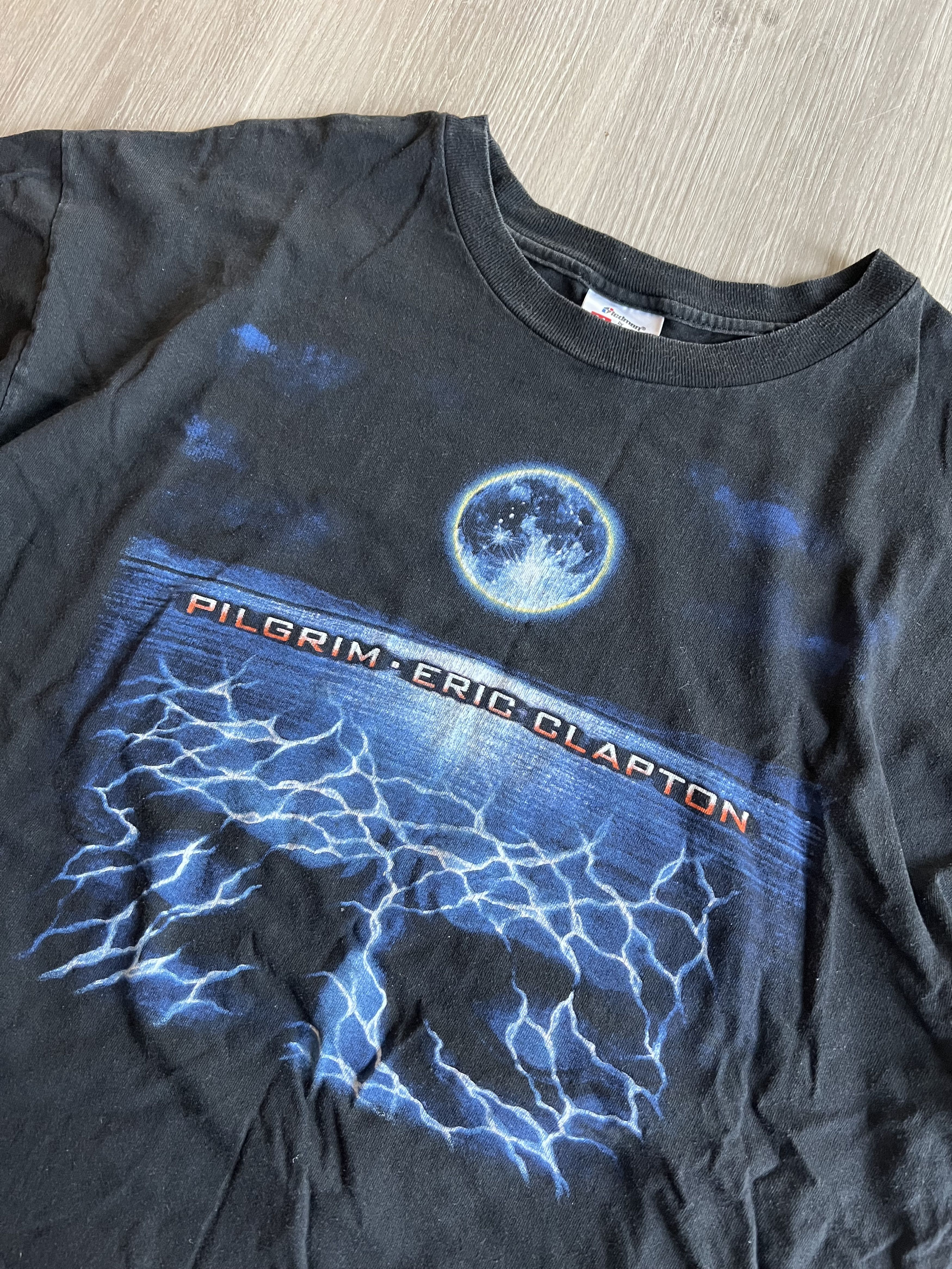 Vintage 1998 Pilgrim Eric Clapton Tour Tee Size US XL / EU 56 / 4 - 2 Thumbnail