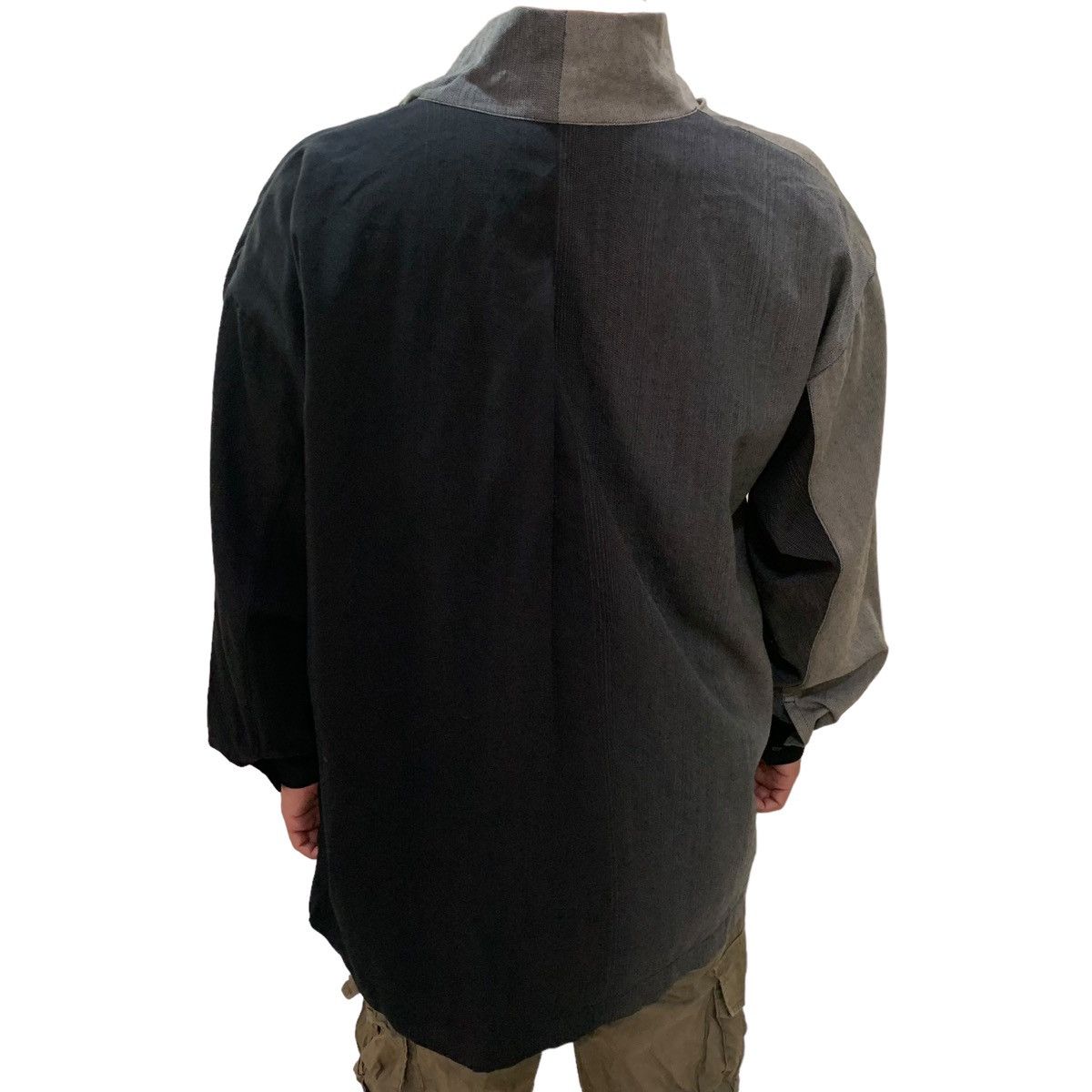 Issey Miyake 🔥Vintage 80s Issey Miyake Asymmetric Draped Collar Shirts Size M / US 6-8 / IT 42-44 - 5 Thumbnail