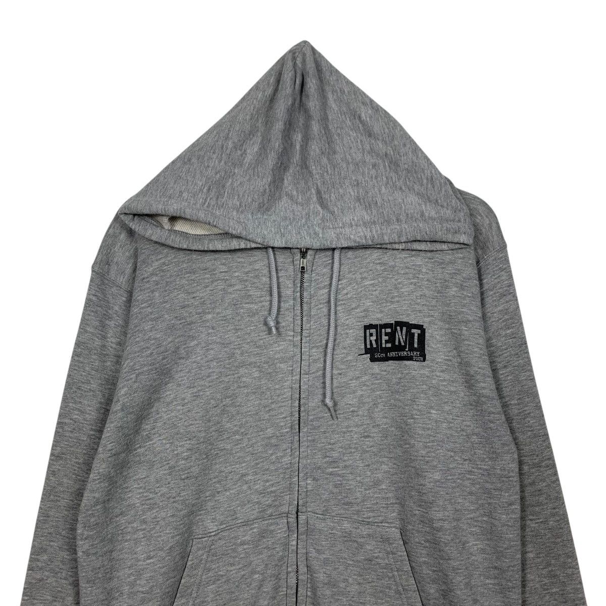 Vintage RENT 20th Anniversary Tour No Day But Today Hoodie #1785-C79 Size US M / EU 48-50 / 2 - 2 Thumbnail