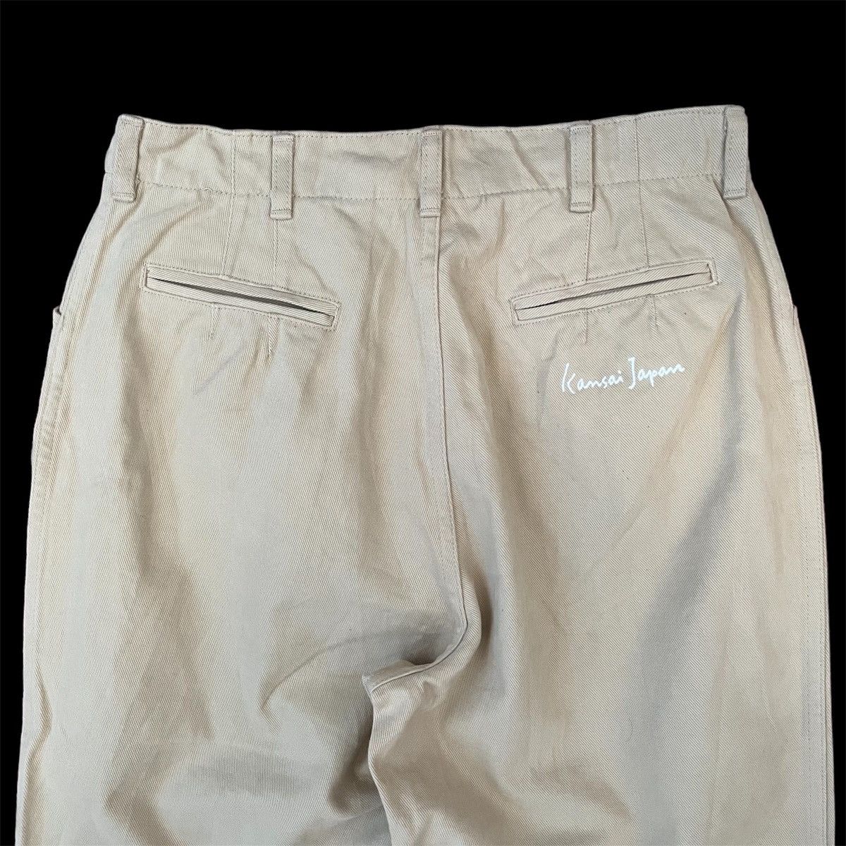 Kansai Yamamoto Japanese Wide Baggy Kansai Yamamoto Japan Khaki Cotton Pants Size US 28 / EU 44 - 7 Thumbnail