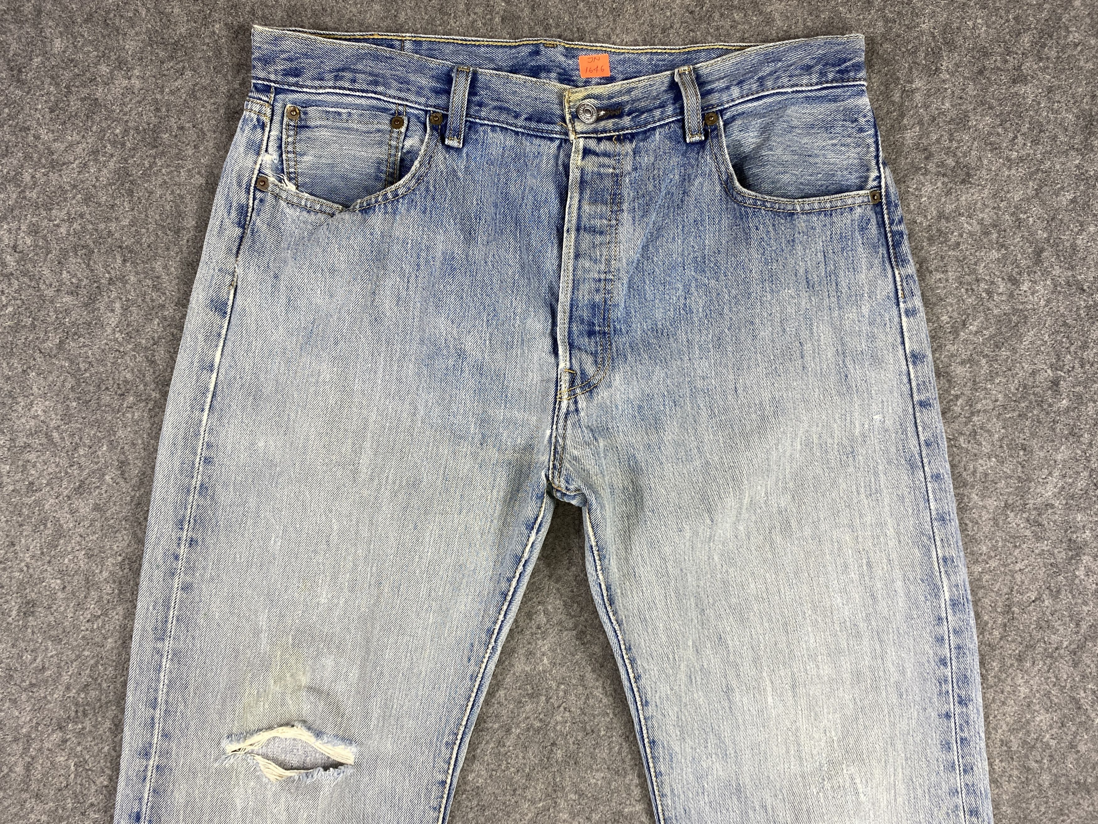 Japanese Brand Light Blue Wash Vintage Levi's 501 34x31.5 Denim -JN1646 Size US 34 / EU 50 - 3 Thumbnail