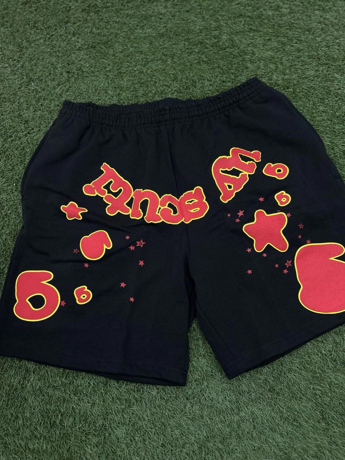 Sp5der Sp5der OG Web V2 Phantom Sweatshort “Black Red” Brand New XL Size US 36 / EU 52 - 4 Thumbnail