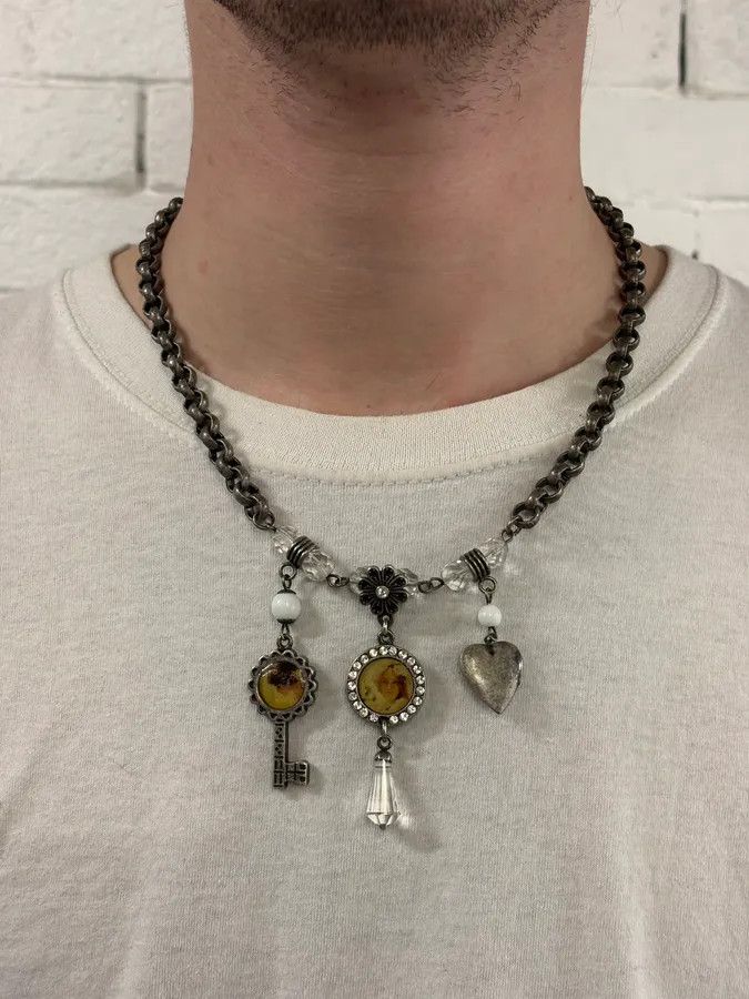 Dolce & Gabbana 2000s Dolce & Gabbana Charm Steel Necklace Size ONE SIZE - 2 Thumbnail