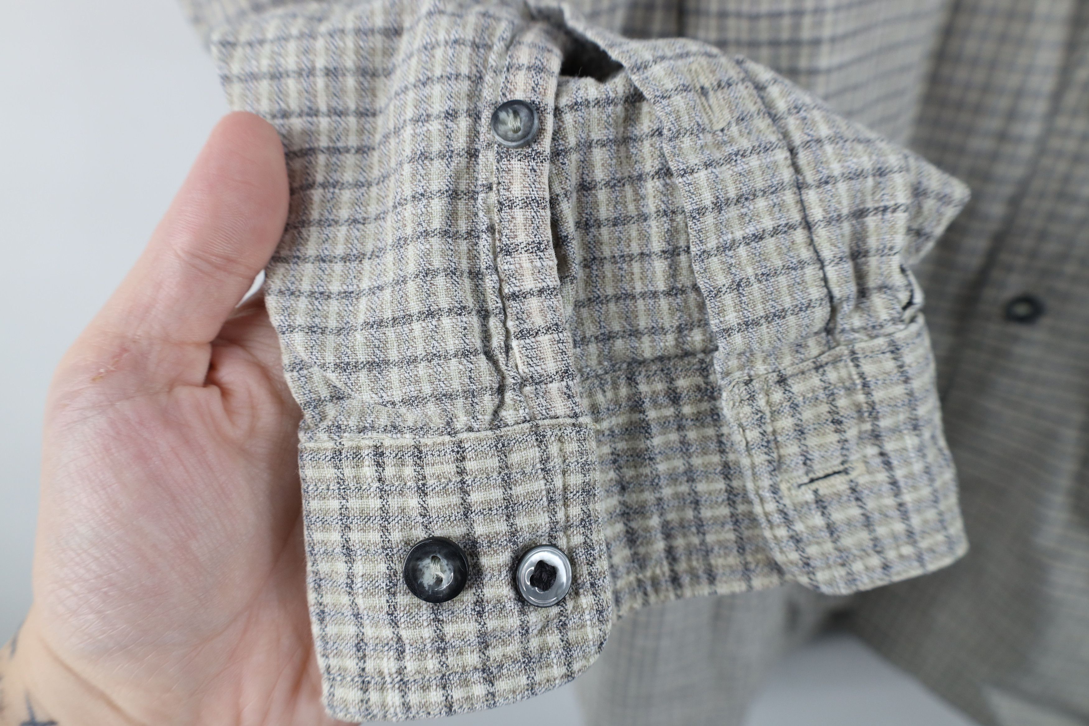 Vintage Vintage 90s Streetwear Fit Board Collared Button Shirt Plaid Size US XL / EU 56 / 4 - 4 Thumbnail