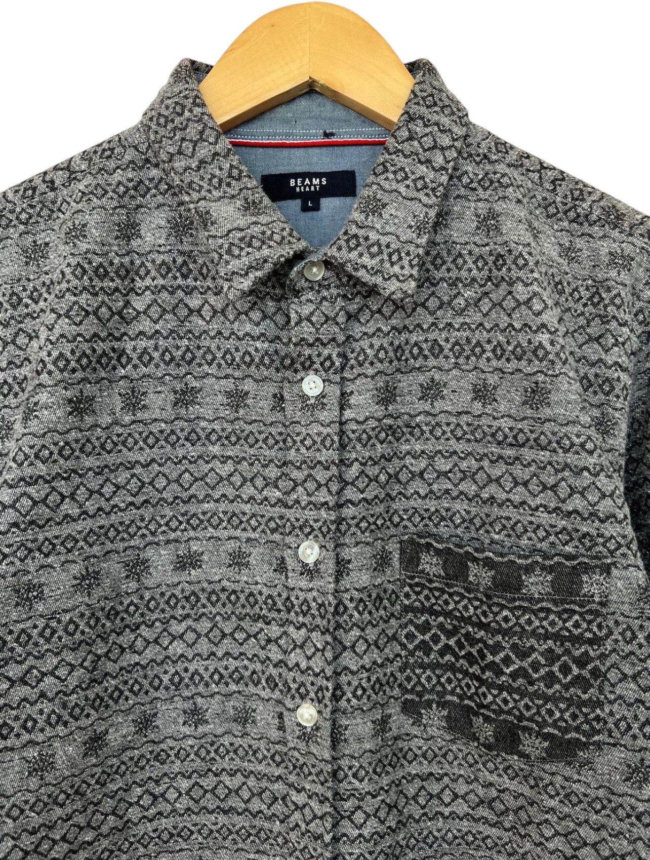Japanese Brand Beams Japan Checkered Long Sleeve Button Up Flanner Shirt M Size US M / EU 48-50 / 2 - 5 Thumbnail