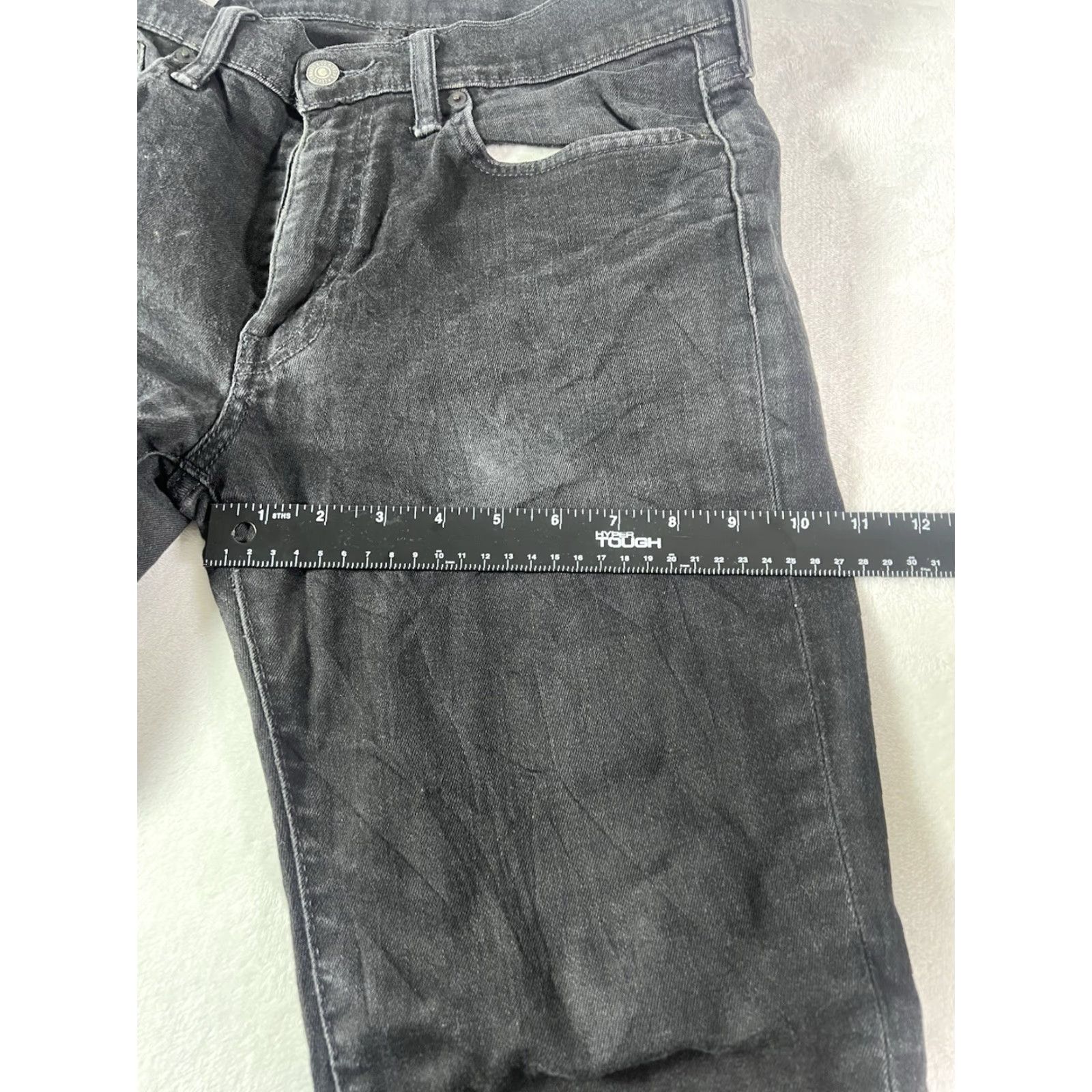 Levi's Levi's Jeans 34x30 Black Regular Straight Distressed 5-Pocket Denim Cowboy 90s USA 500 Series Men Jeans Size US 34 / EU 50 - 7 Thumbnail