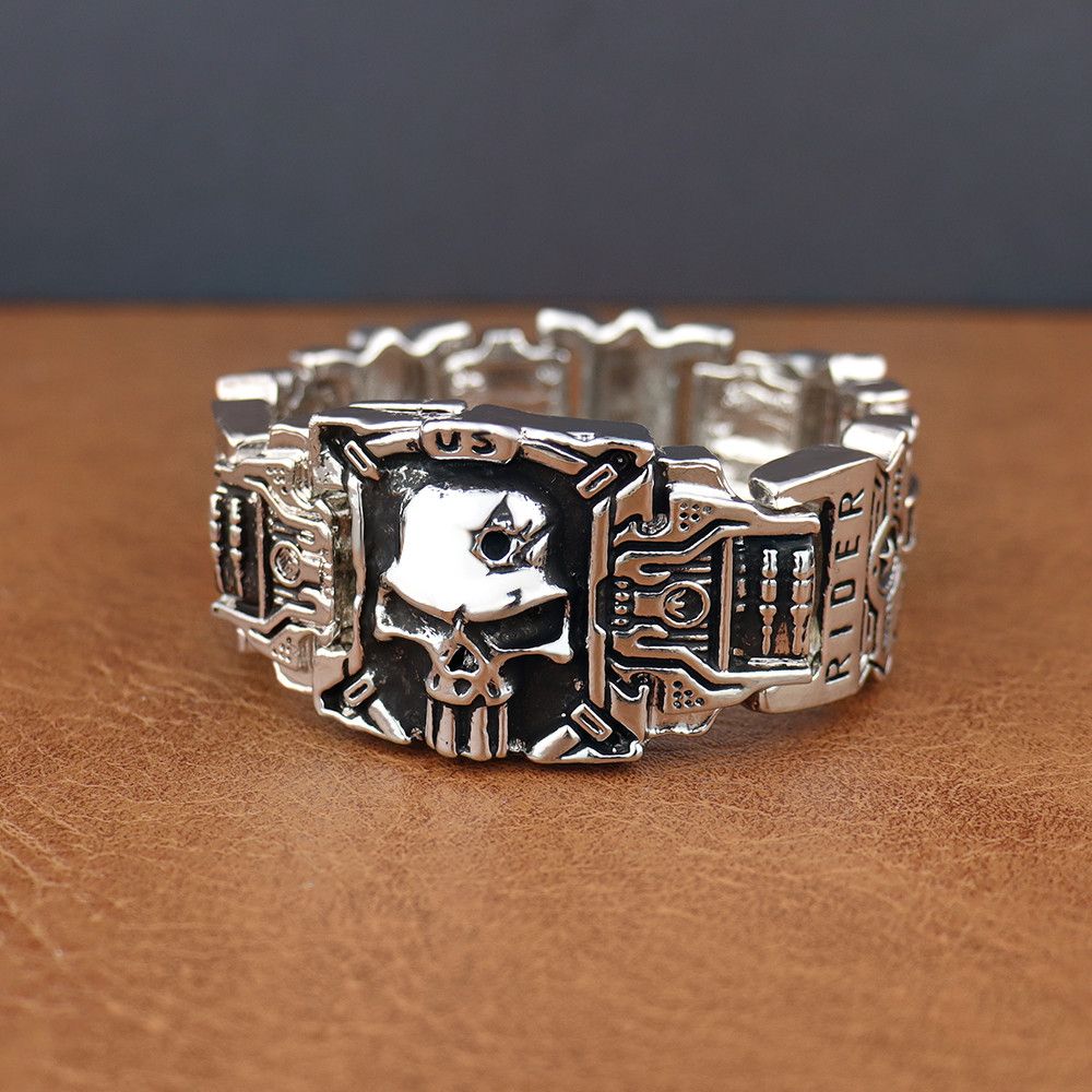 Other Domineering Skull Punk Rock Charm Rider Gothic Bracelet Size ONE SIZE - 1 Thumbnail