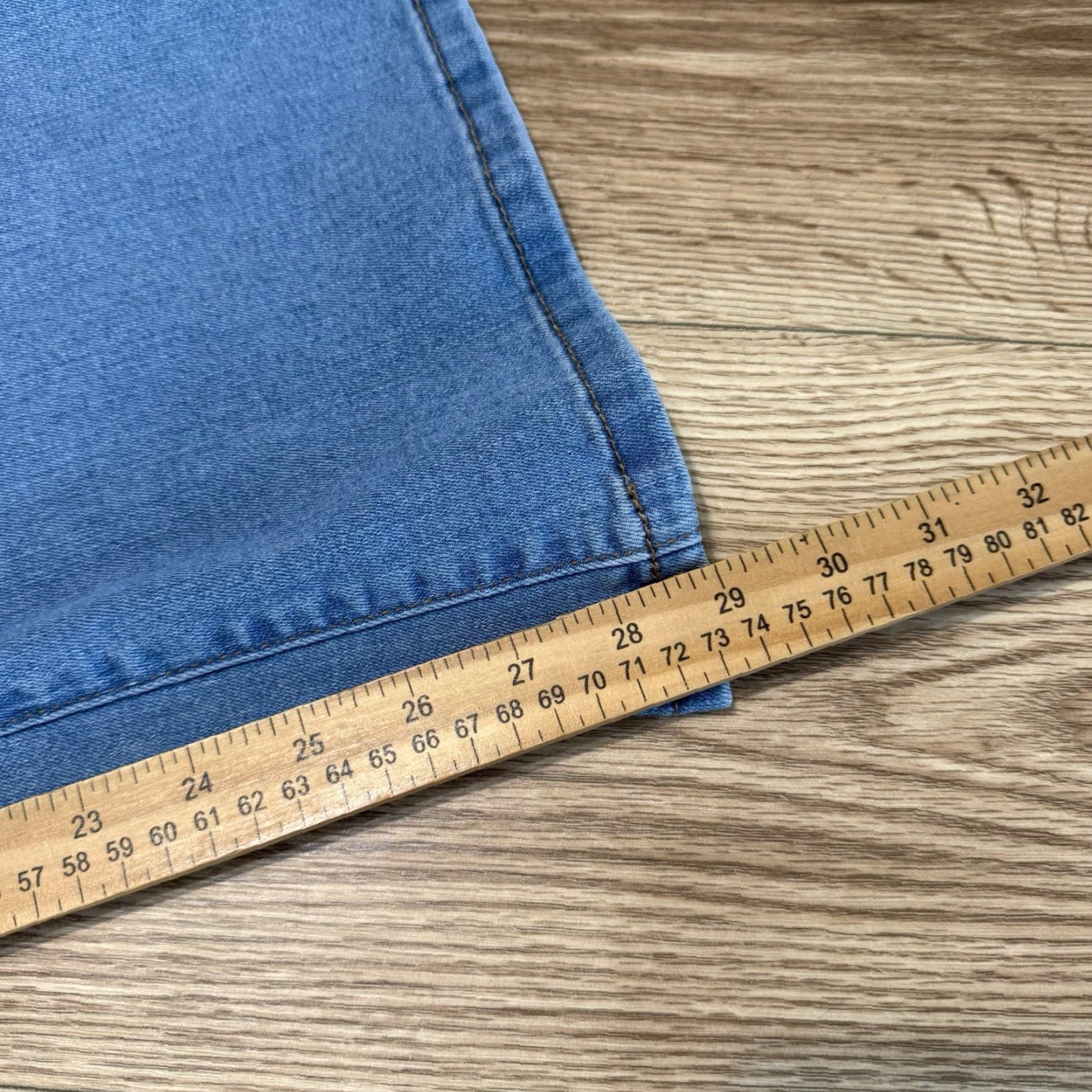 Vintage VINTAGE Time and Tru Womens Jeans Flared 18 High Rise Stretch Cotton Blend Blue 29in Inseam Size 40" / US 18 - 7 Thumbnail
